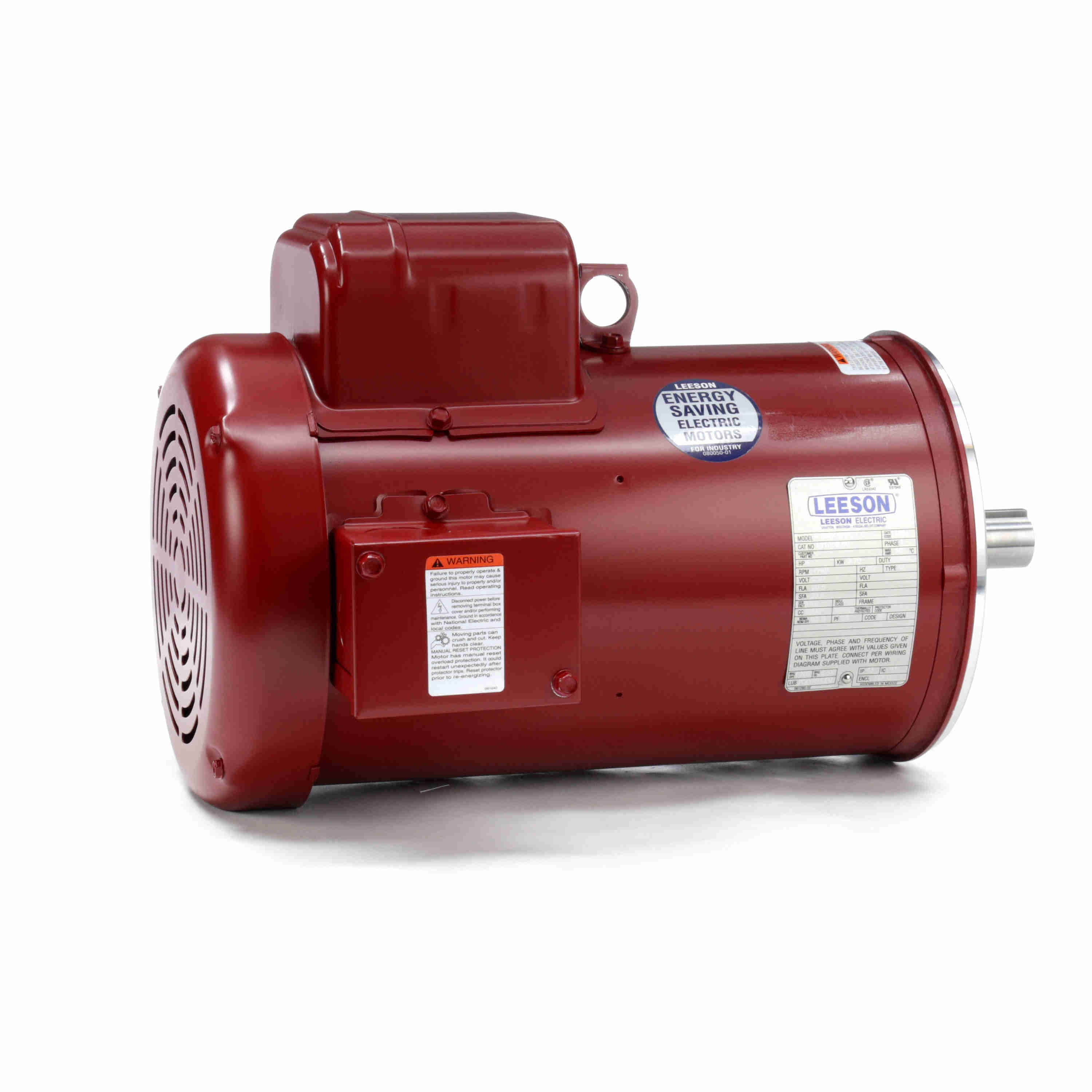 131602.00 Leeson 5HP Hi-Torque Farm/Agriculture Duty Electric Motor - 0
