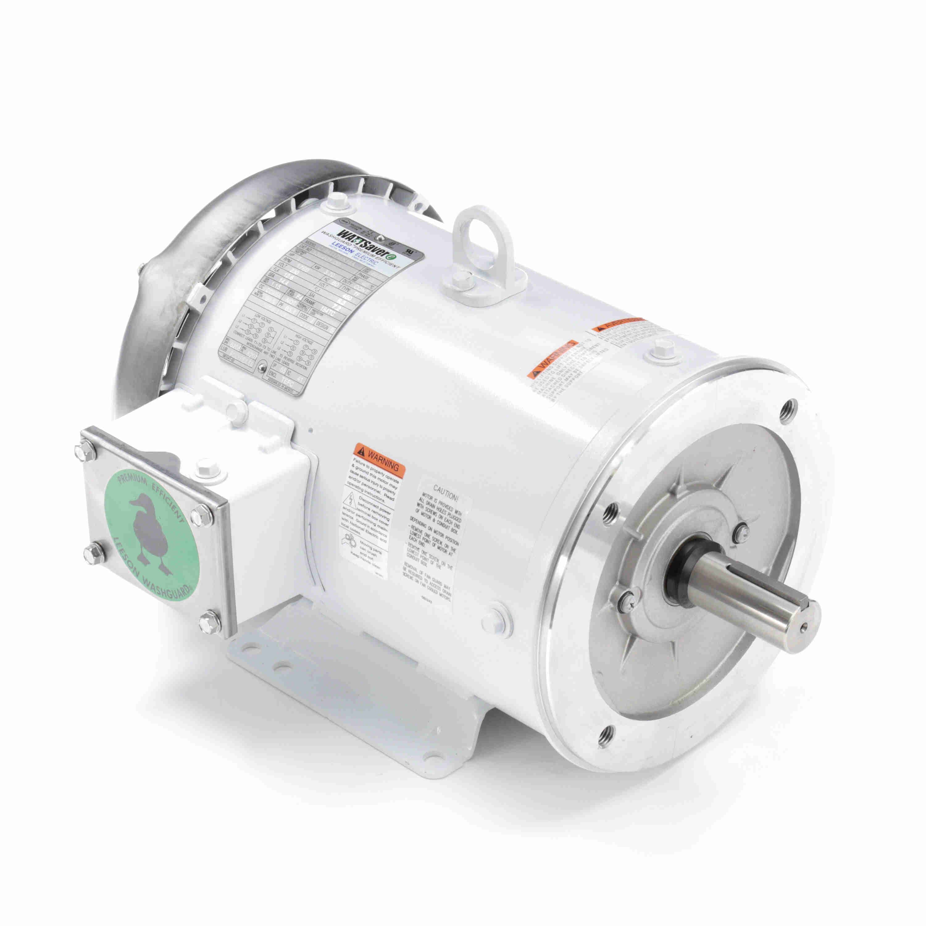 Leeson Washguard Electric Motor, 5 HP, 1800 RPM - 0