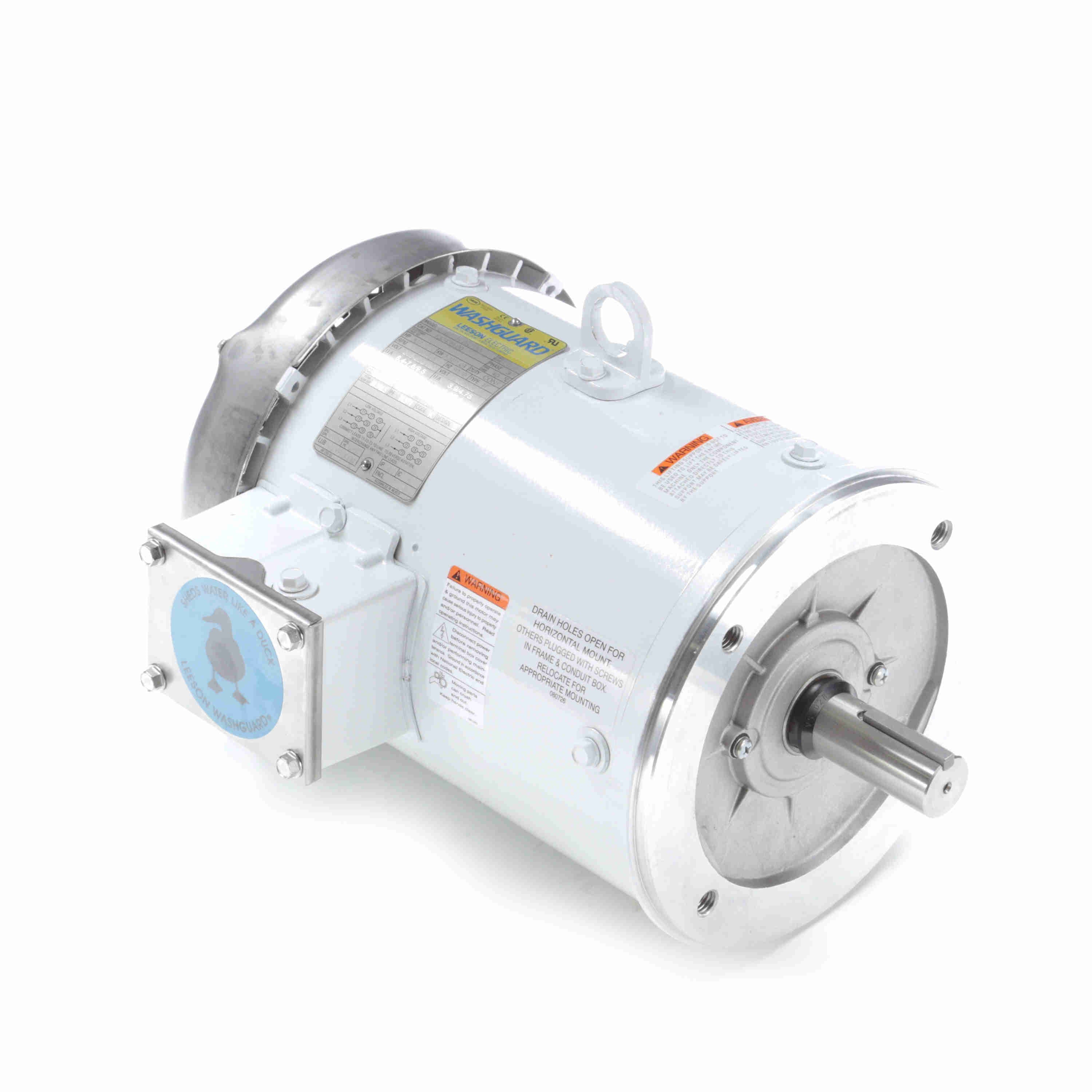 Leeson Washguard Electric Motor, 3 HP, 1800 RPM - 0