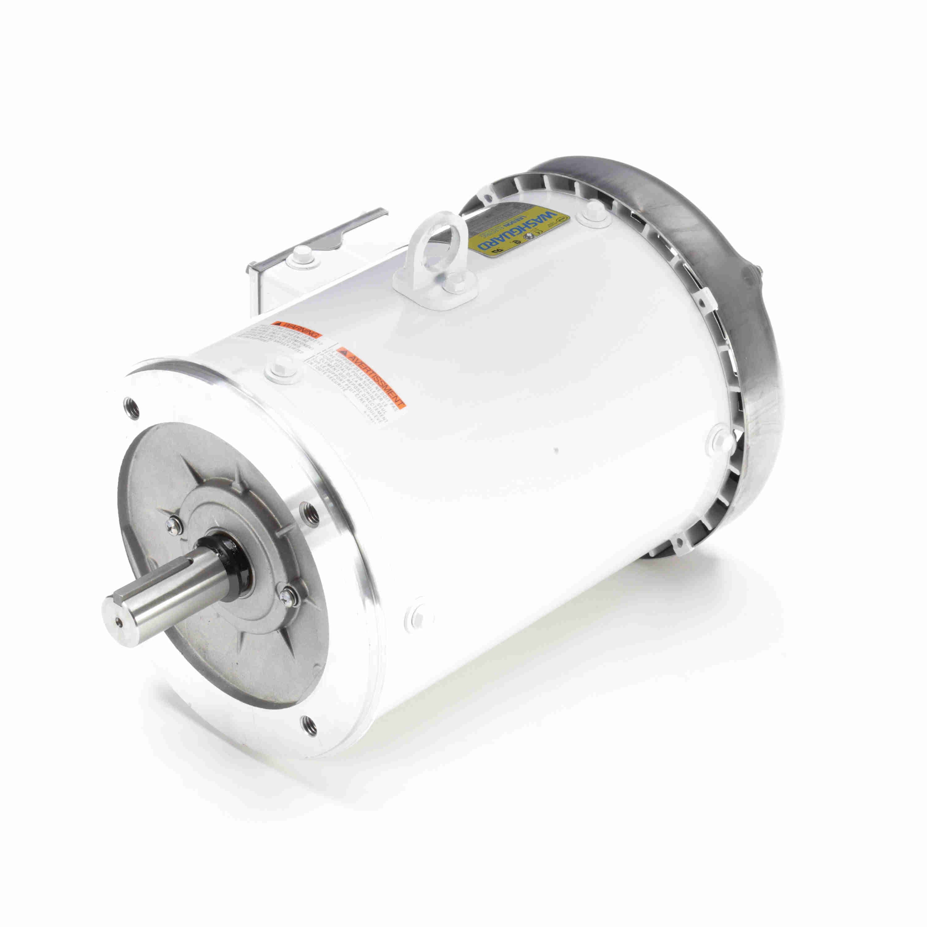 Leeson Washguard Electric Motor, 5 HP, 1800 RPM