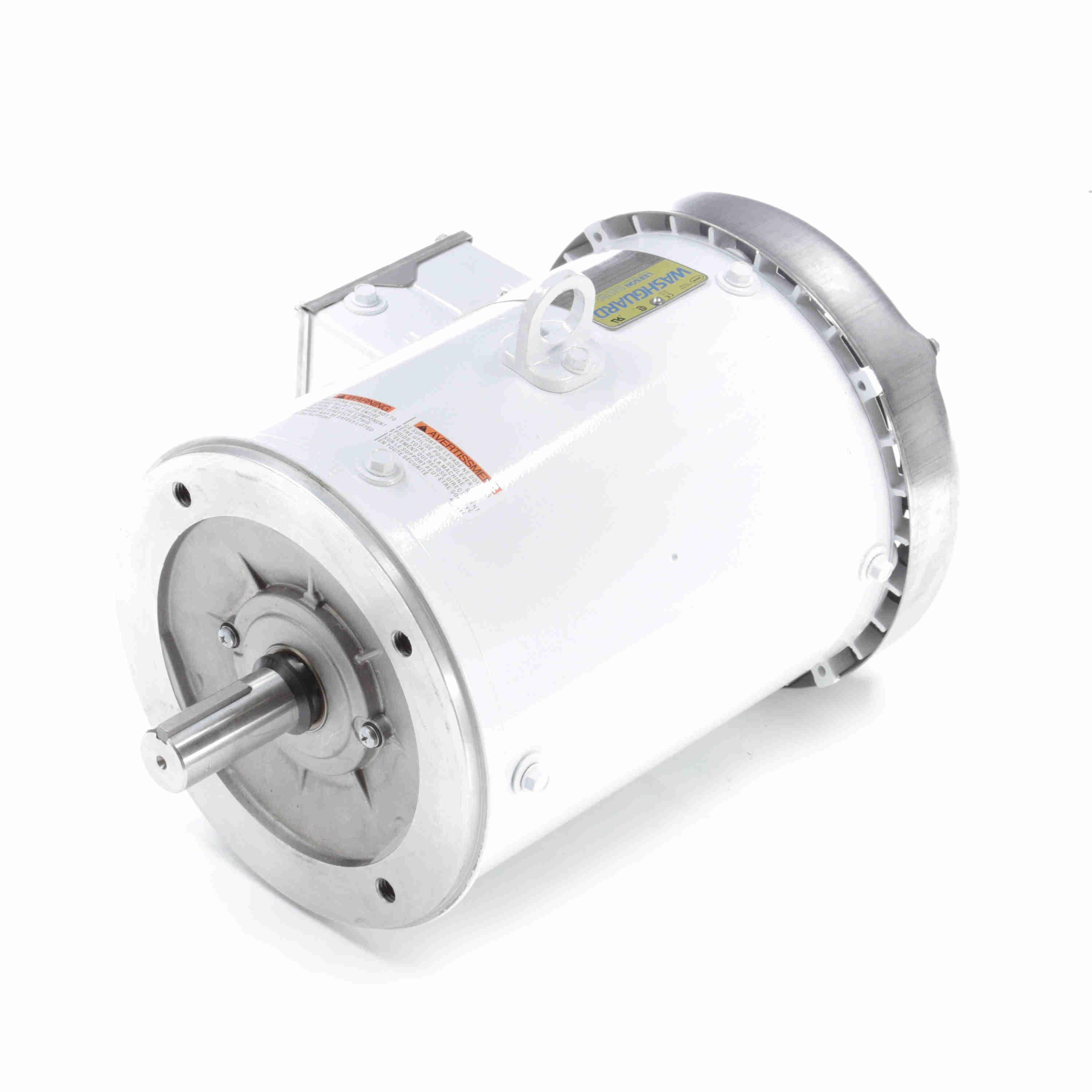 Leeson Washguard Electric Motor, 5 HP, 3600 RPM