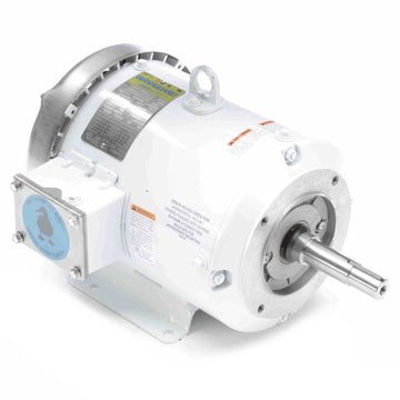 132442.00 Leeson 3HP White Duck Washdown Pump Electric Motor, 1800RPM