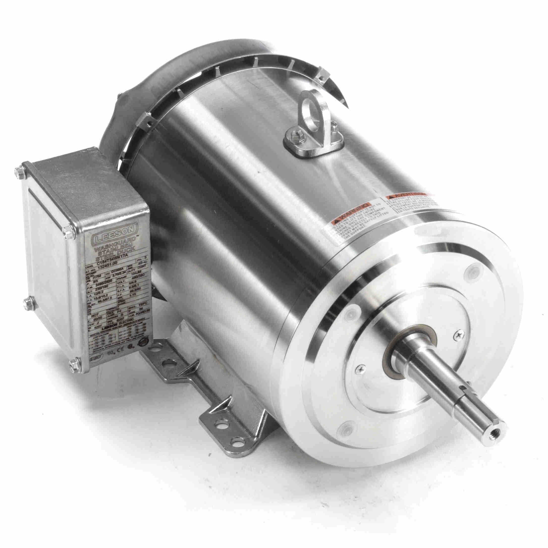 132451.00 Leeson 5HP Premium Duck Washdown JM Pump Electric Motor, 3600RPM