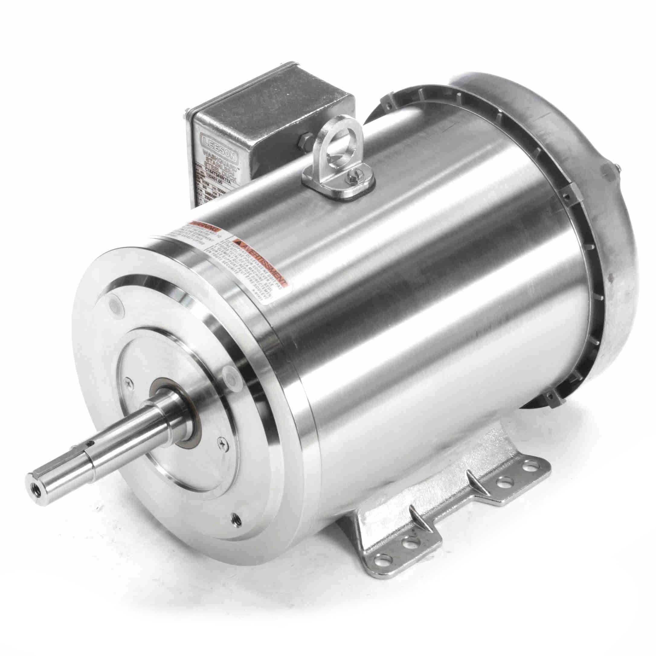 132451.00 Leeson 5HP Premium Duck Washdown JM Pump Electric Motor, 3600RPM - 0
