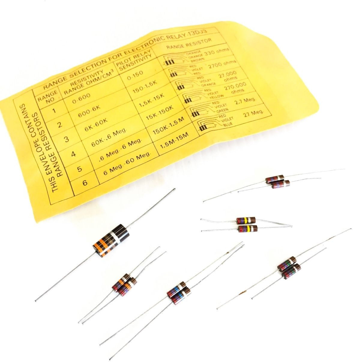 13DJ3-3000 Range Resistors for Electronic Relays