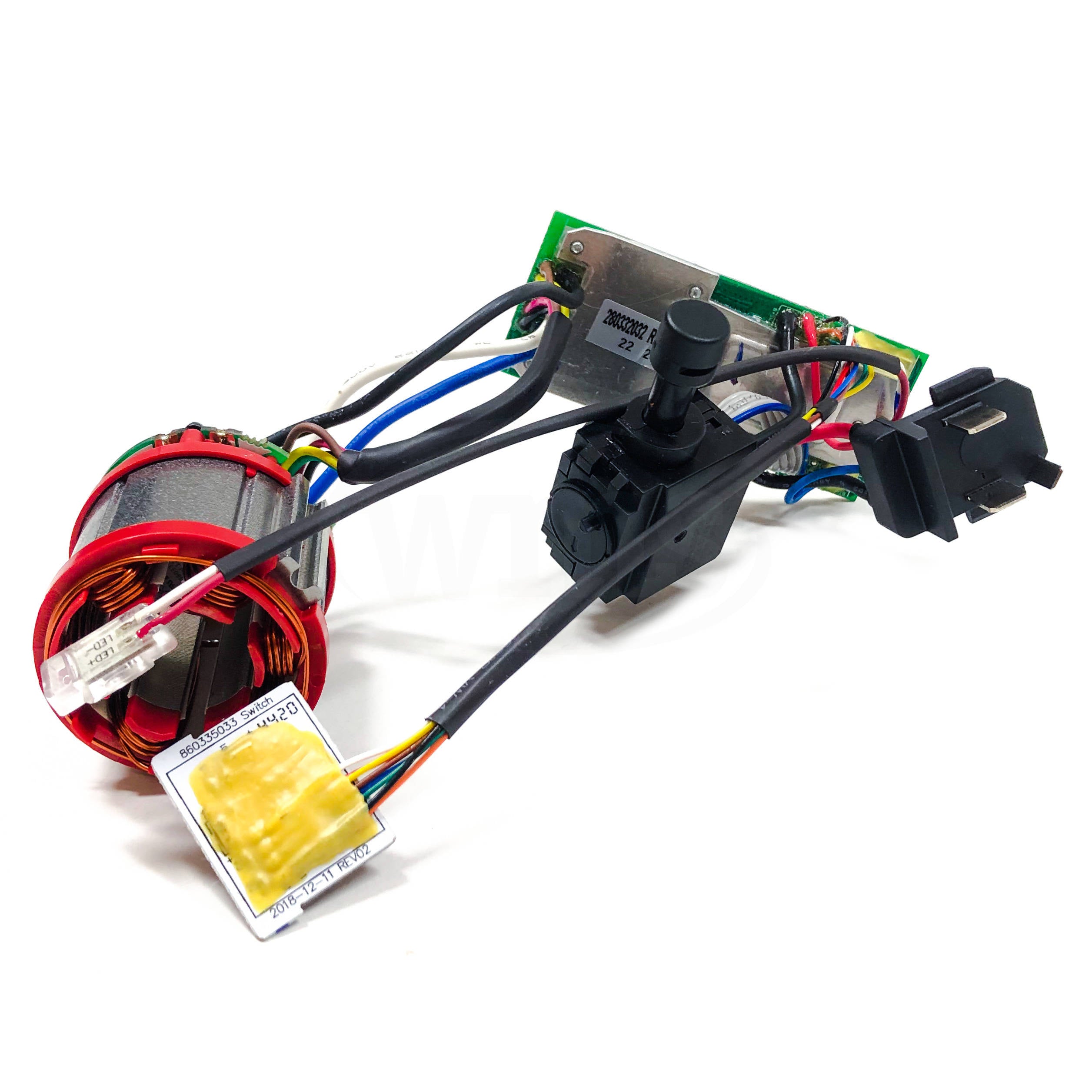 Stator, Switch & Electronics Assembly