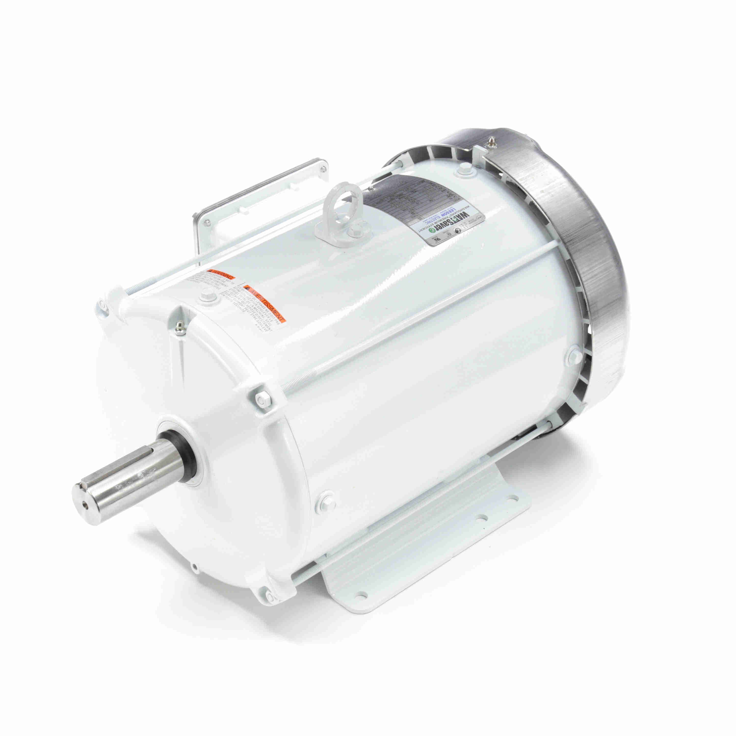 140819.00 Leeson 7.5HP White Duck Washguard Electric Motor, 1800 RPM