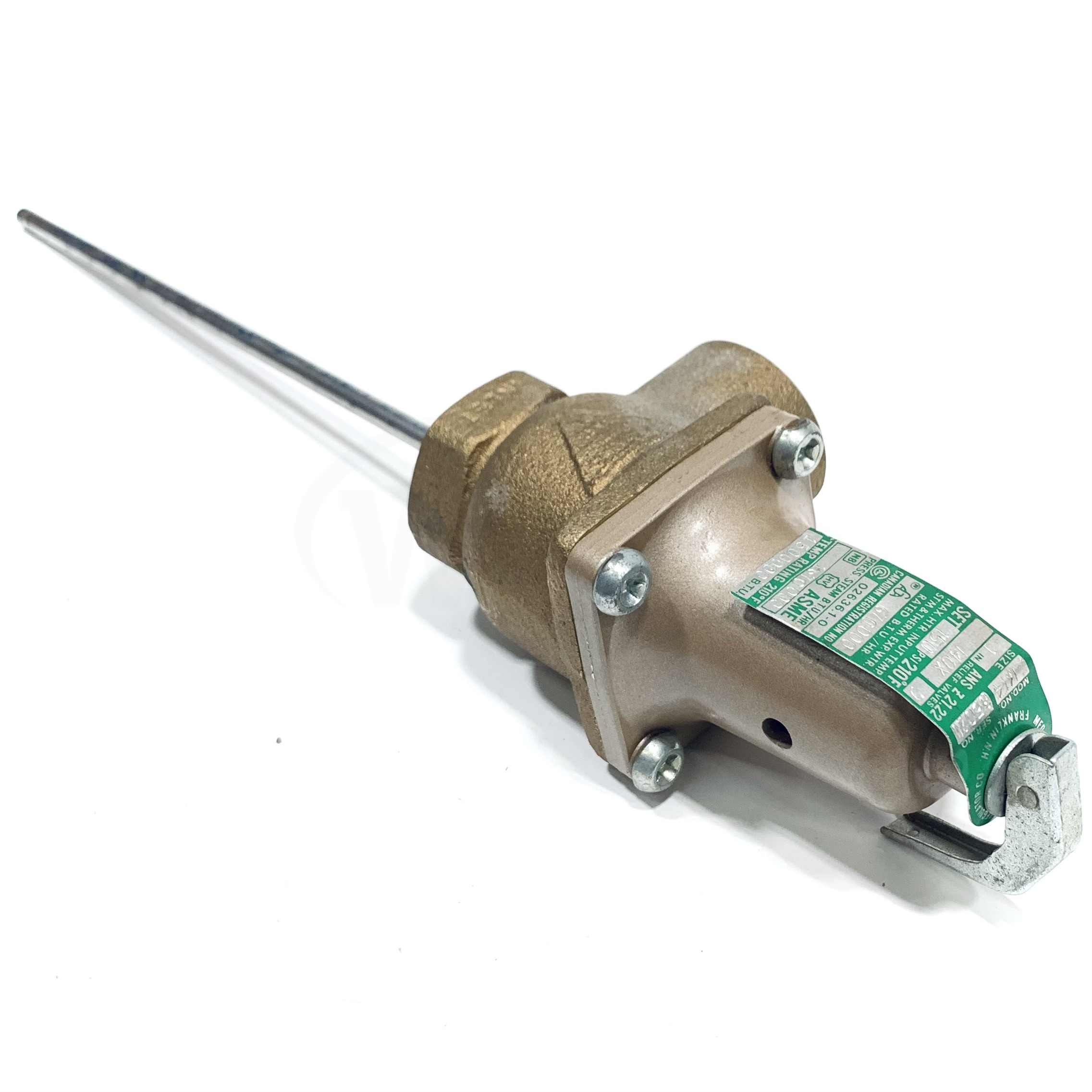 140X9-150210 Watts 1" Safety Relief Valve, 150psi, 210°