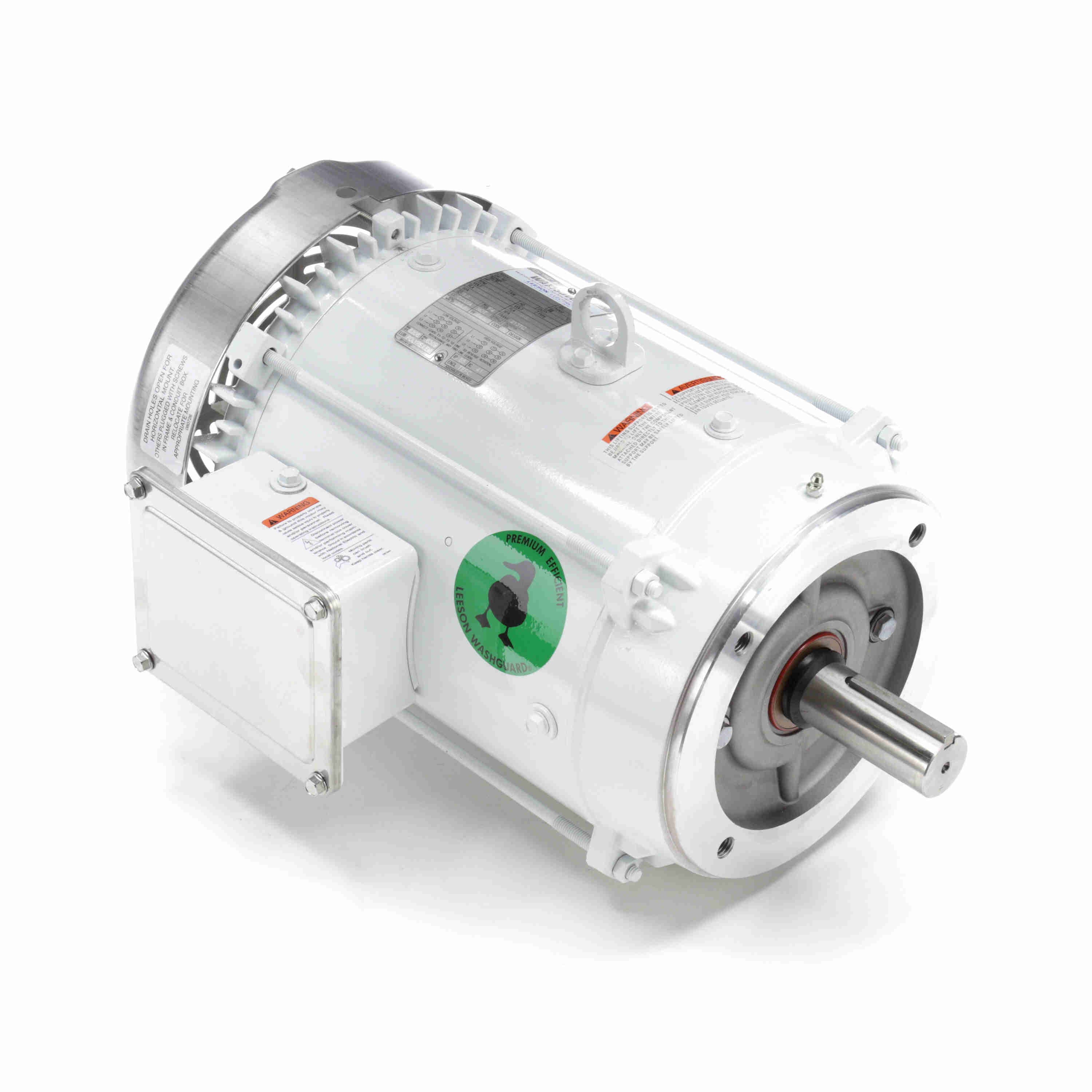 Leeson Washguard Electric Motor, 7.5 HP, 3600 RPM