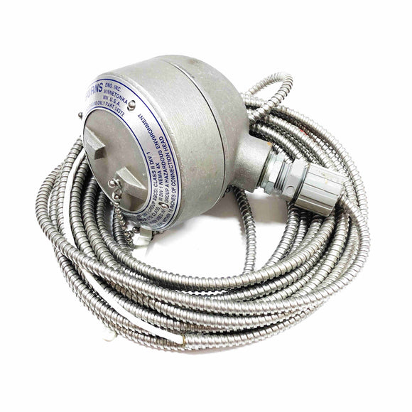 14372 Burns Explosion Proof Connection Head with Cable, Max Amb 200 Deg F