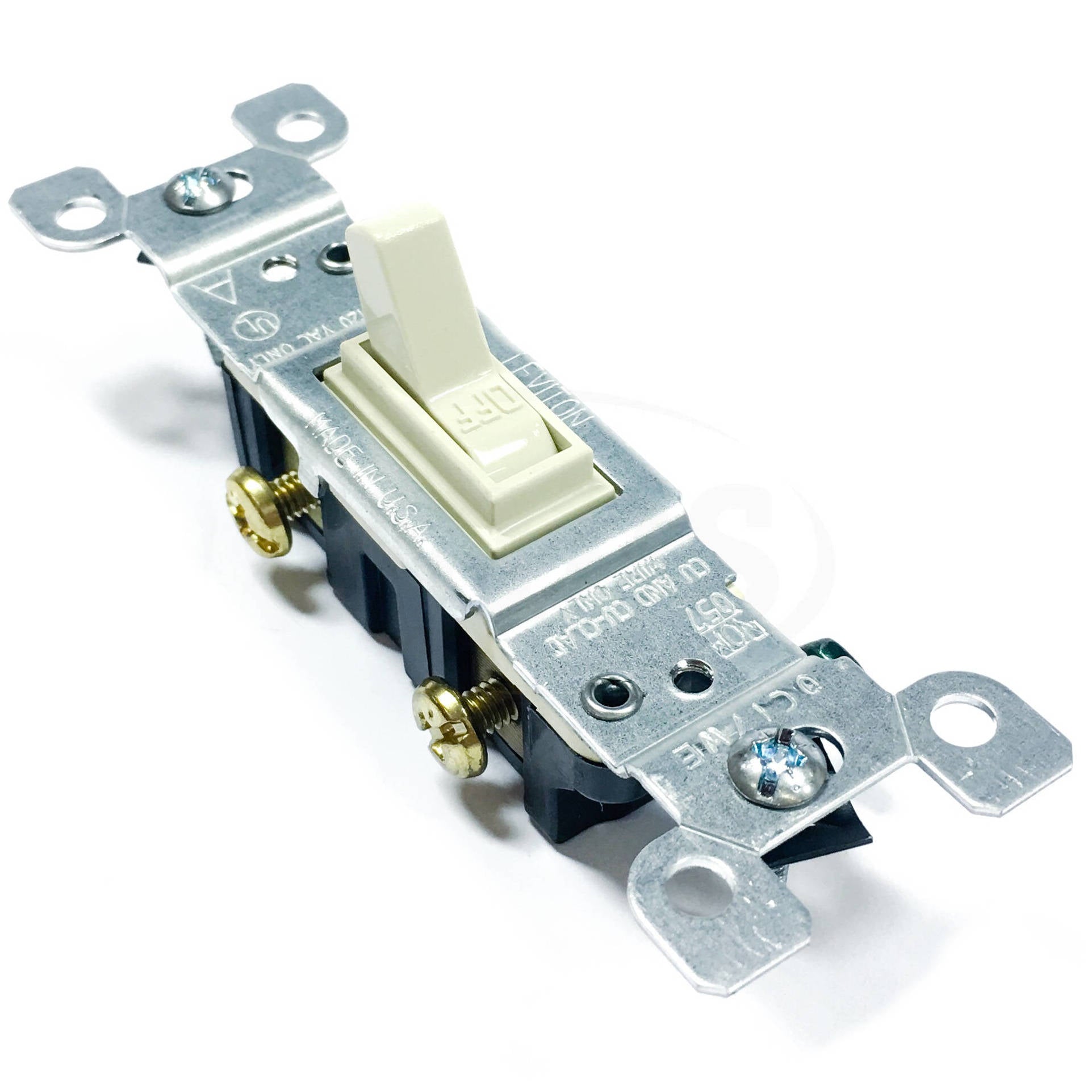 1451-2I Leviton Grounding Switch, 15 Amp 120 VAC