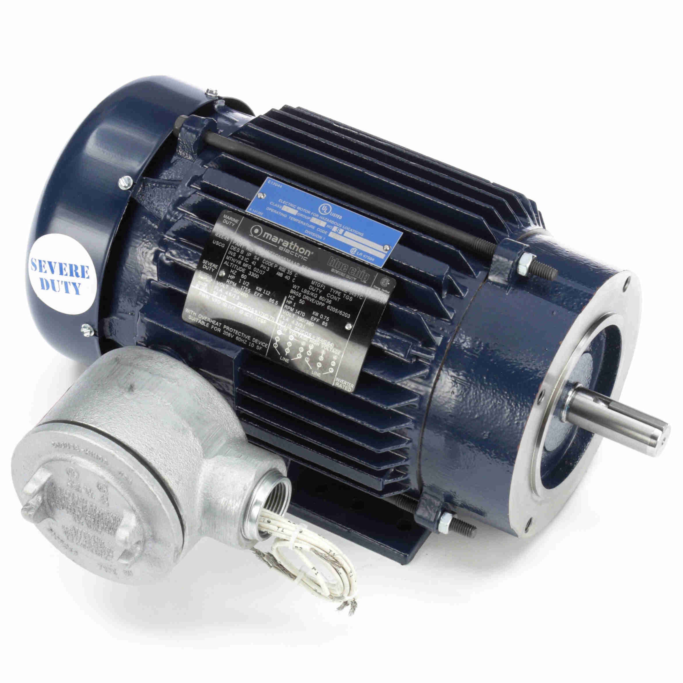 C362A Marathon 1.5HP Explosion Proof Electric Motor, 1800RPM