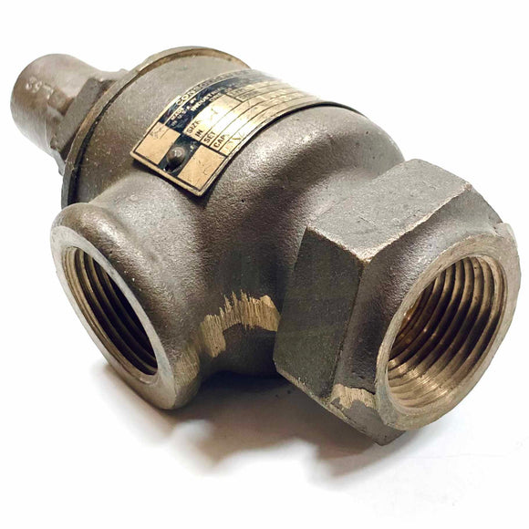1485 Dresser Consolidated Safety Valve, Size 1" Set 160 P.S.I
