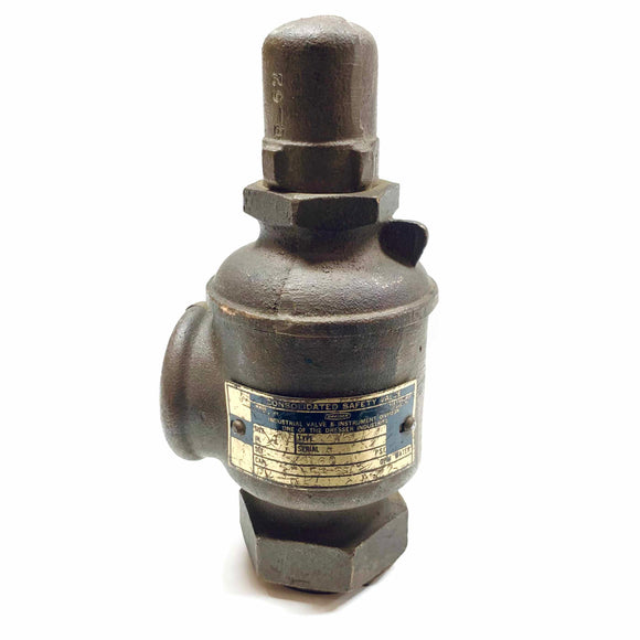 1485 Dresser Consolidated Safety Valve, Size 1" Set 160 P.S.I