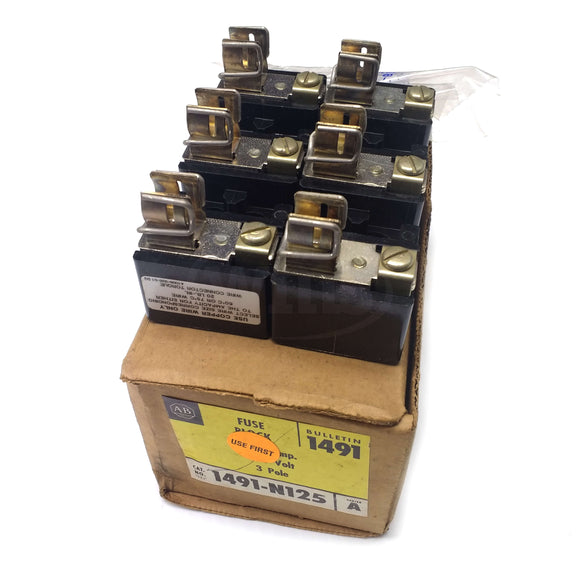 1491-N125 Allen-Bradley Fuse Block, 3-Pole