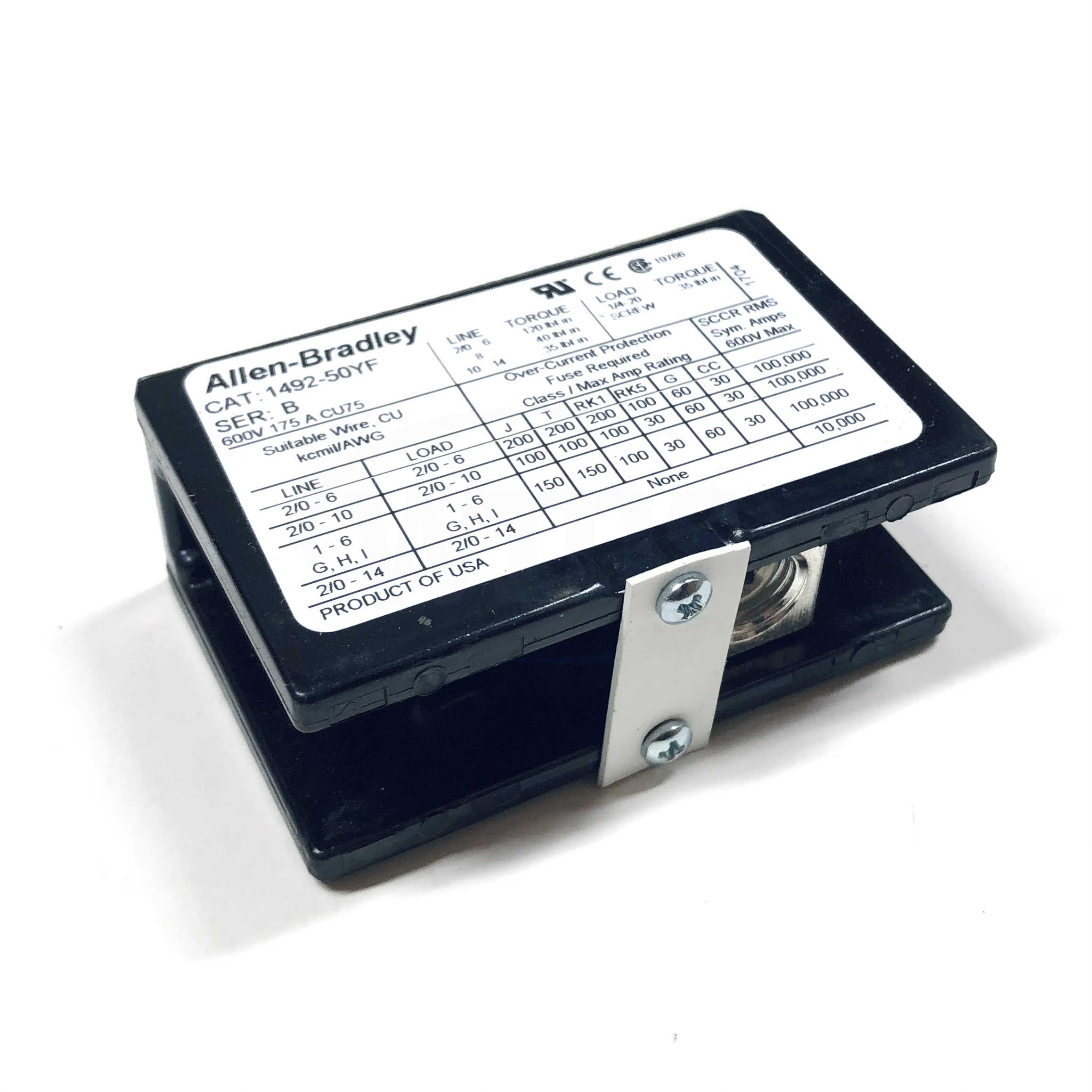1492-50YF Allen-Bradley Power Terminal Block