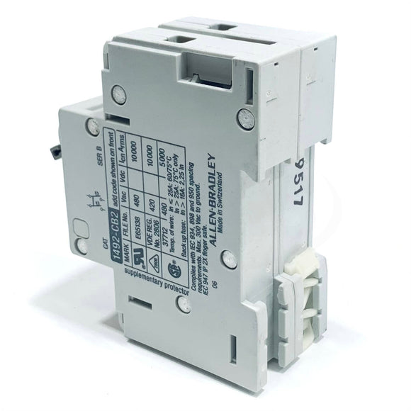 1492-CB2G100 Allen Bradley 2 Pole, 3 Phase, 3Amp, 480/277 Vac