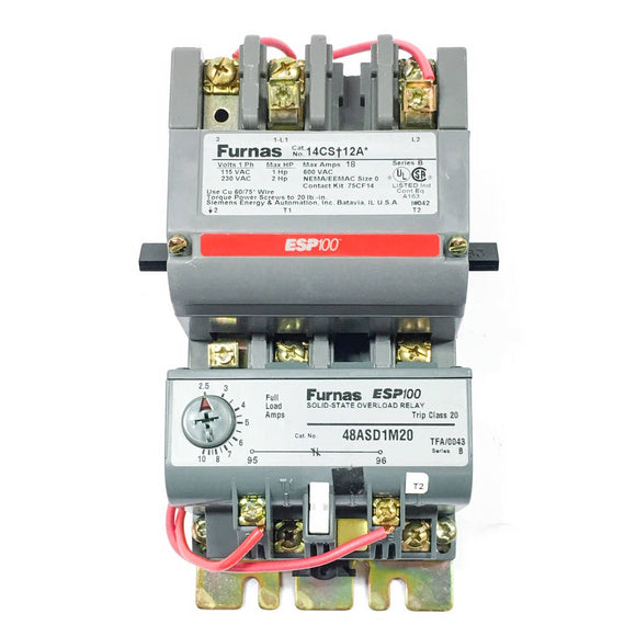 14CSD12AA Furnas Magnetic Starter, 2-Pole