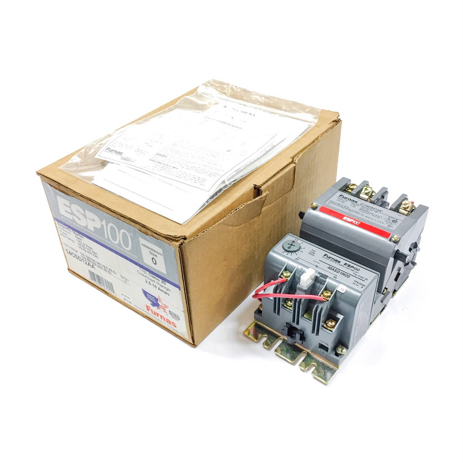 14CSD12AA Furnas Magnetic Starter, 2-Pole