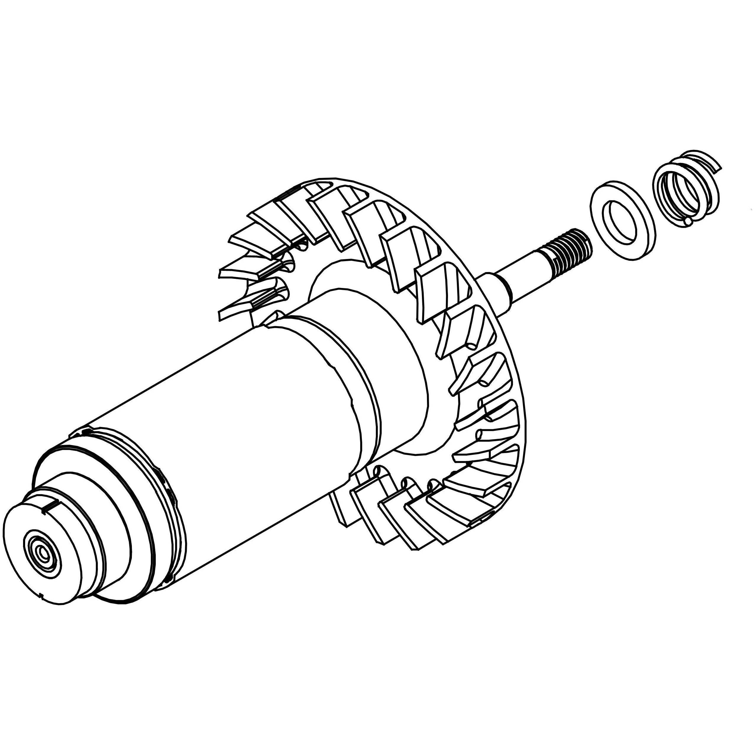 16-01-6001 Milwaukee Rotor Assembly for 2727-20 - 0