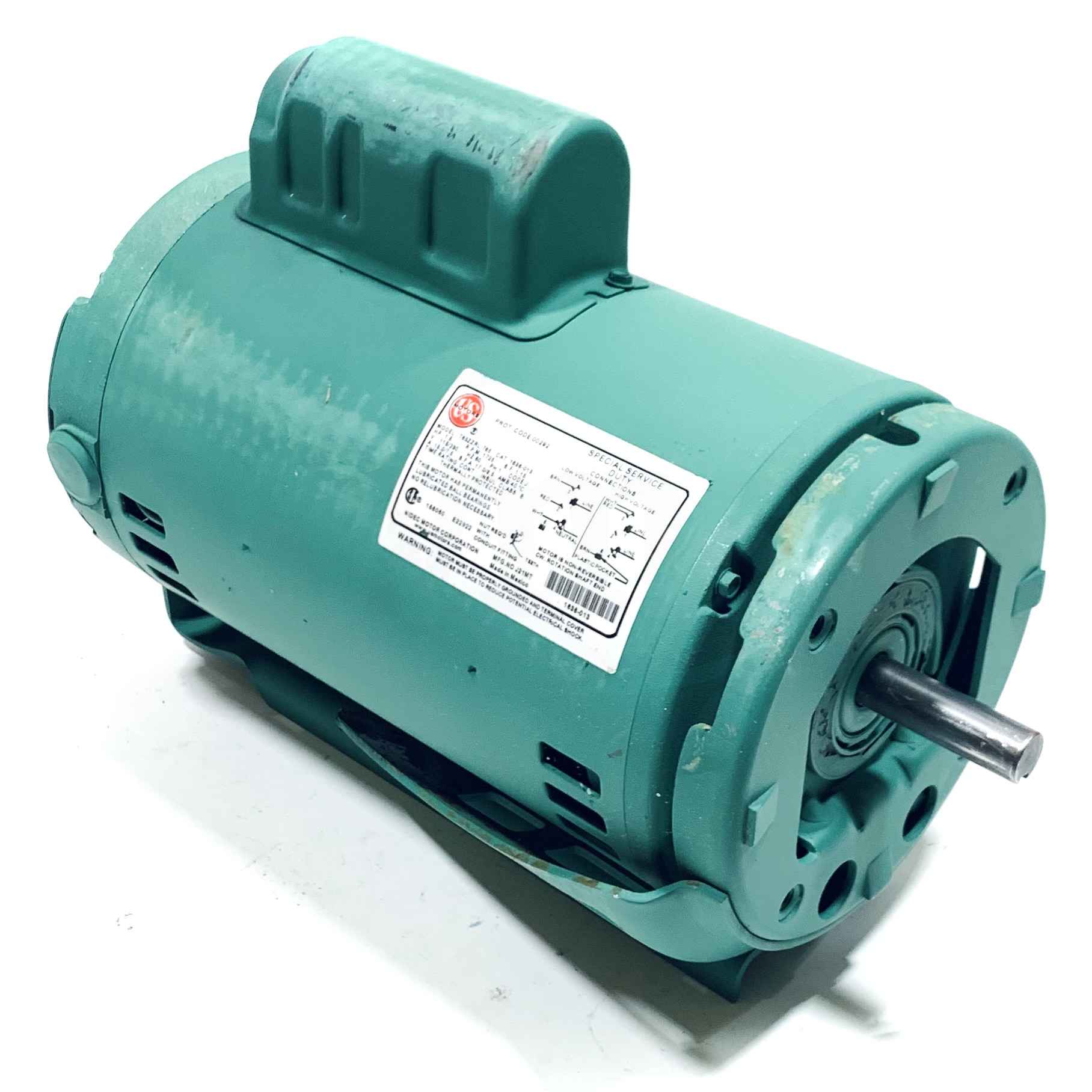 1636-013RP Taco 1 1/2HP Replacement Motor Assembly, 1750RPM, 115/230V, 60Hz, 1Ph - 0