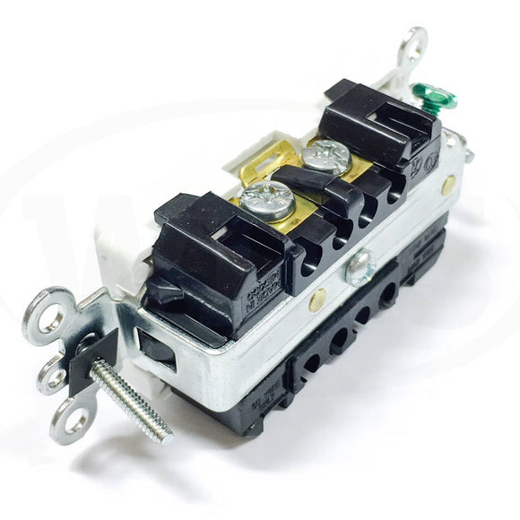 16362-W Leviton Receptacle, 20A-125V, White