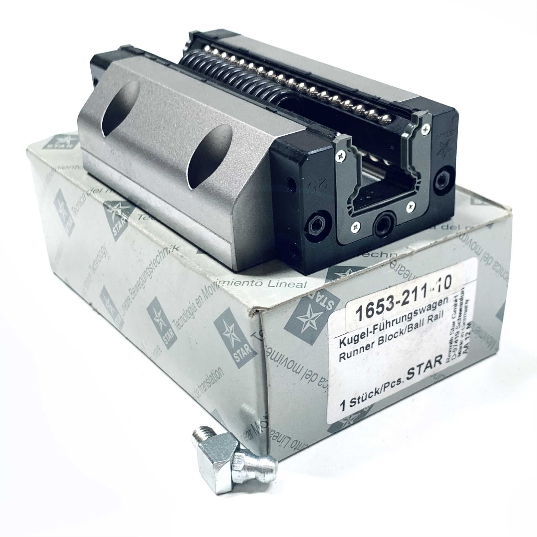 1653-211-10 Rexroth Runner Block/Ball Rail