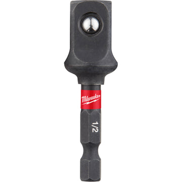 48-32-5034 Milwaukee SHOCKWAVE 1/4" Hex to 1/2" Square Socket Adapter