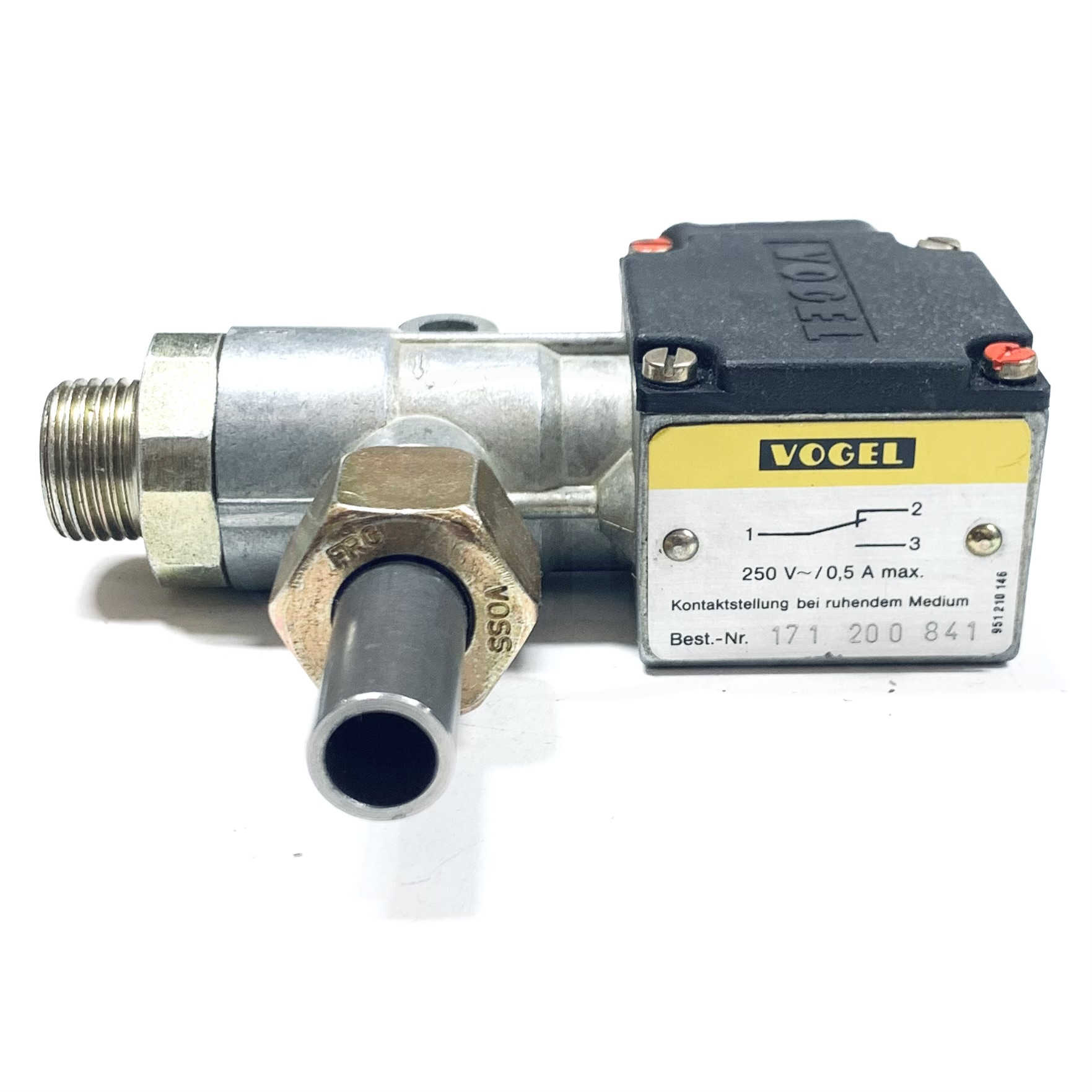 171-200-841 Vogel Valve, 250V, 0,5A Max.