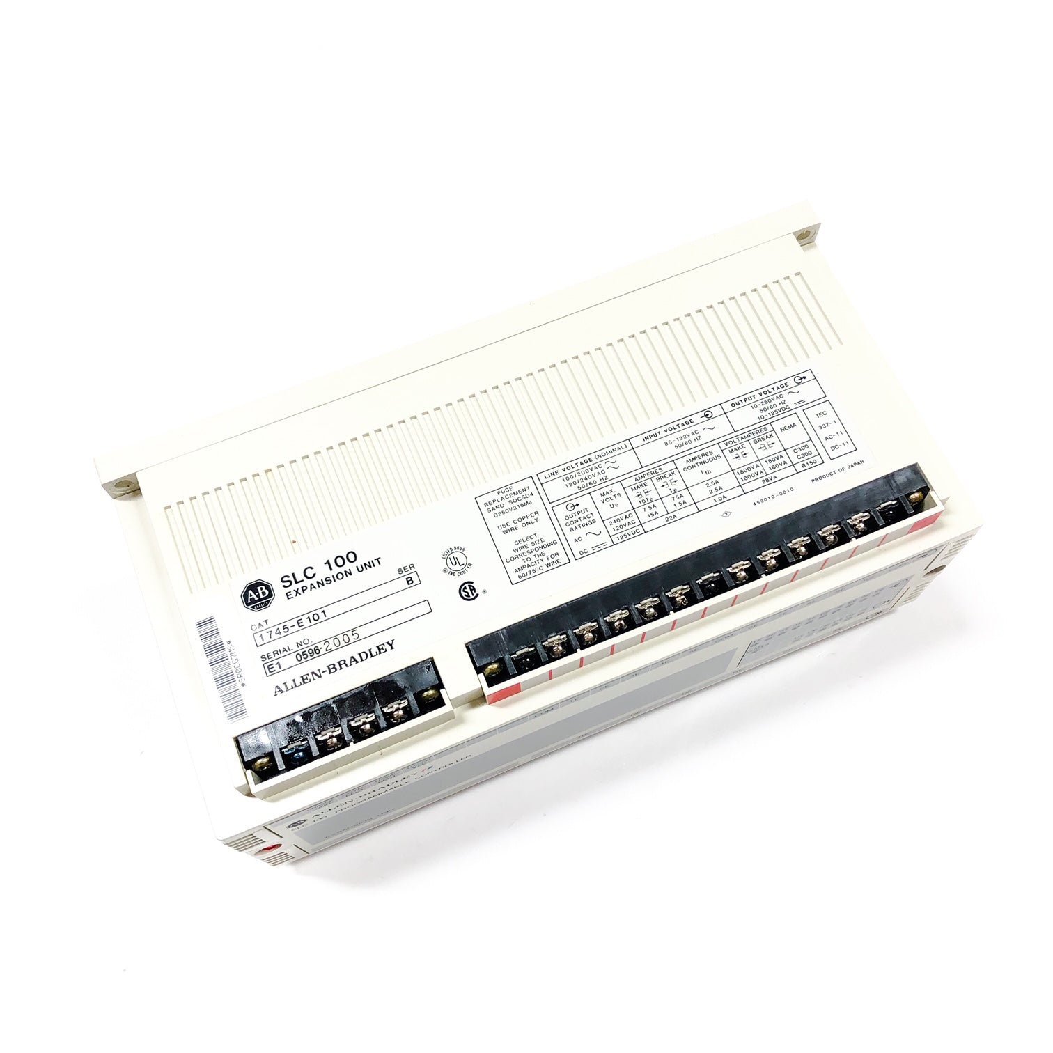1745-E101 Allen Bradley Programmable Logic Controllers SLC 100 Expansion Unit