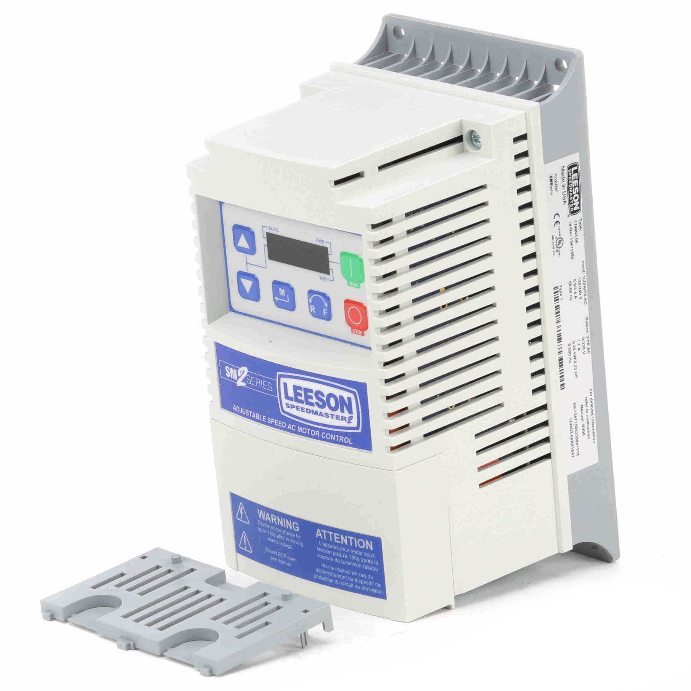 Leeson SM2 Flux Vector VFD 1Ph 115/230V Input - 0