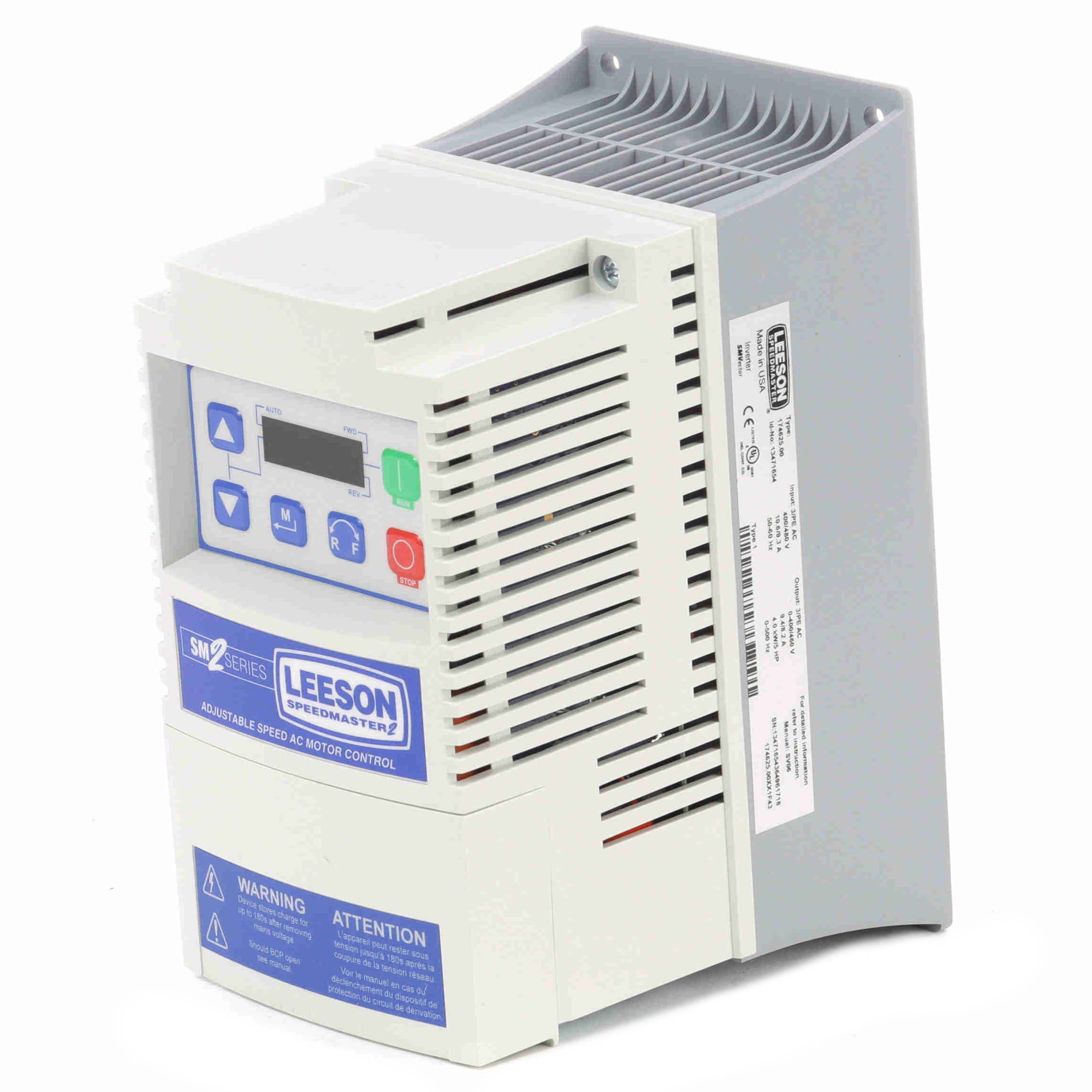 Leeson SM2 Flux Vector VFD 3Ph 400-480V Input