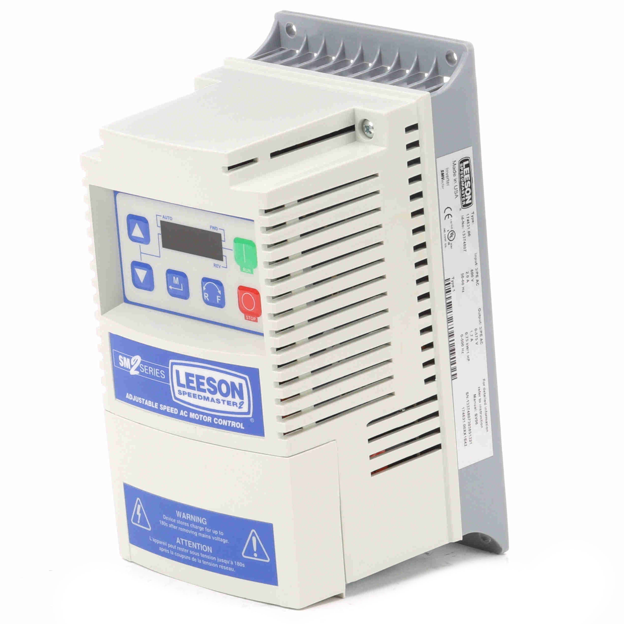 Leeson SM2 Flux Vector VFD 3Ph 480-590V Input - 0