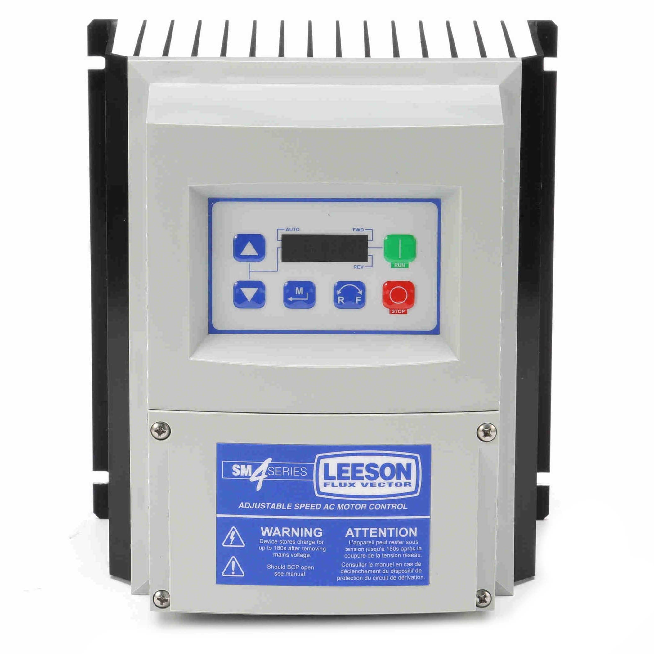 Leeson SM4 Flux Vector VFD 1/3Ph 208-240V Input