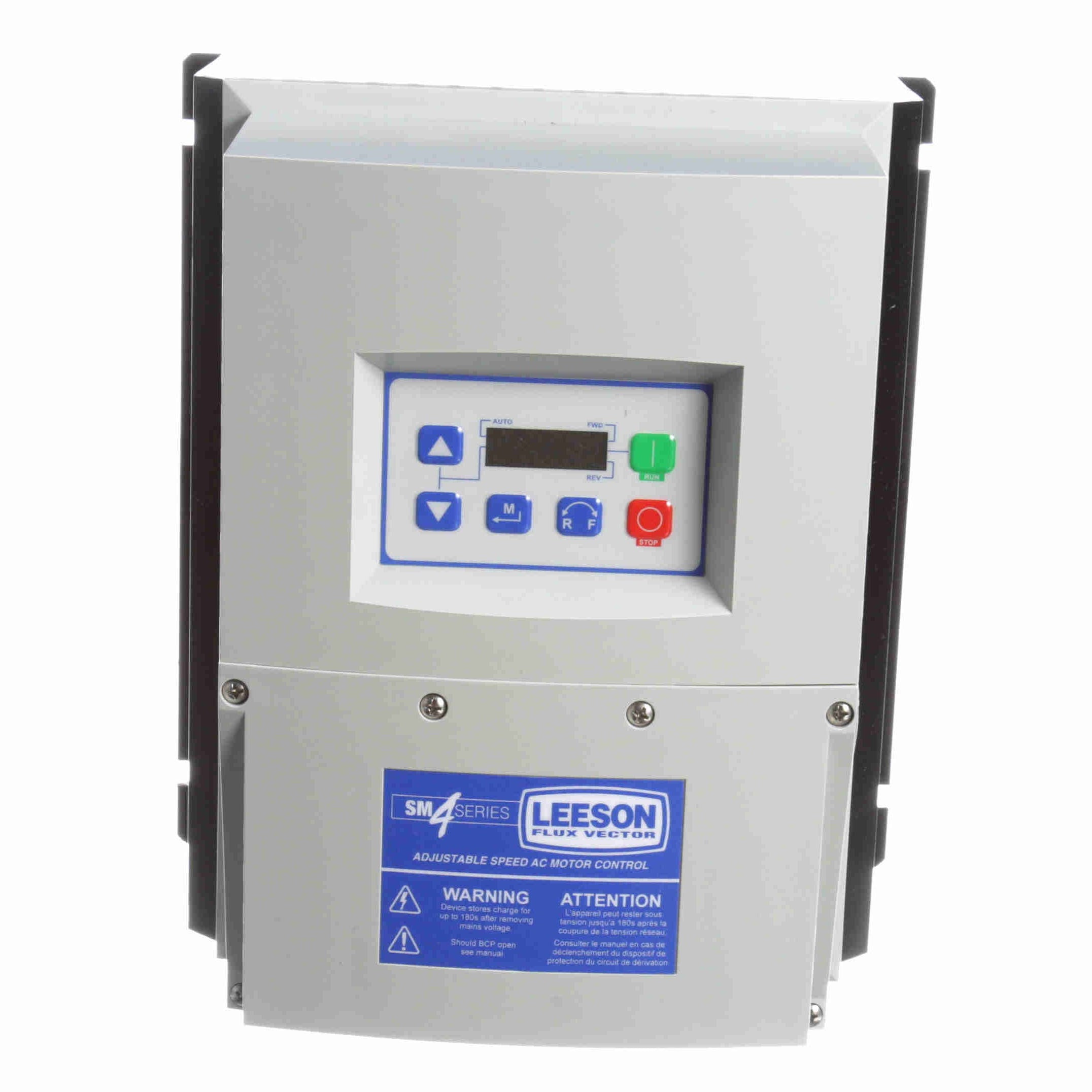 Leeson SM4 Flux Vector VFD 3-Phase 208-240V Input
