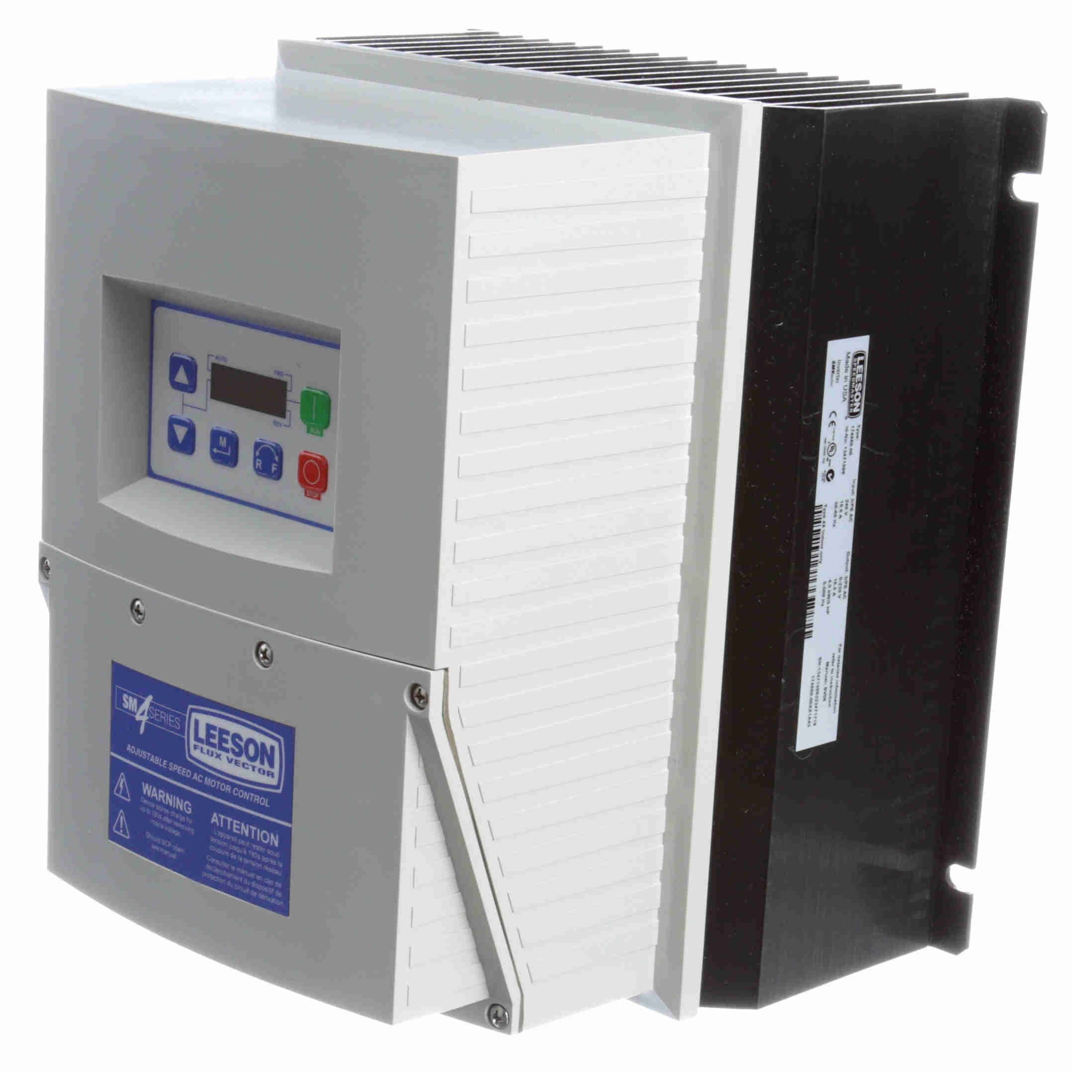 Leeson SM4 Flux Vector VFD 3-Phase 208-240V Input