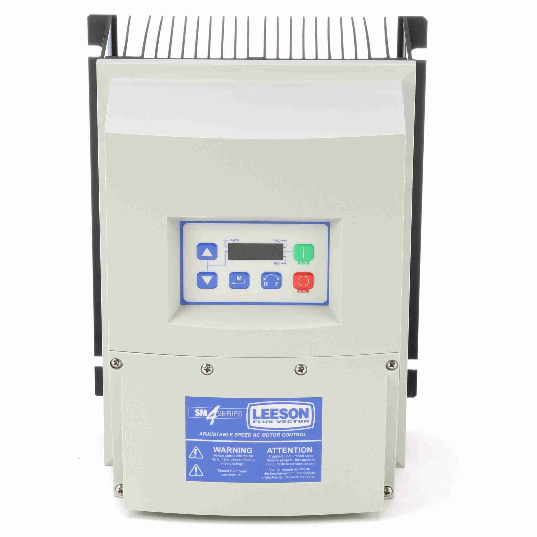 Leeson SM4 Flux Vector VFD 3-Phase 208-240V Input