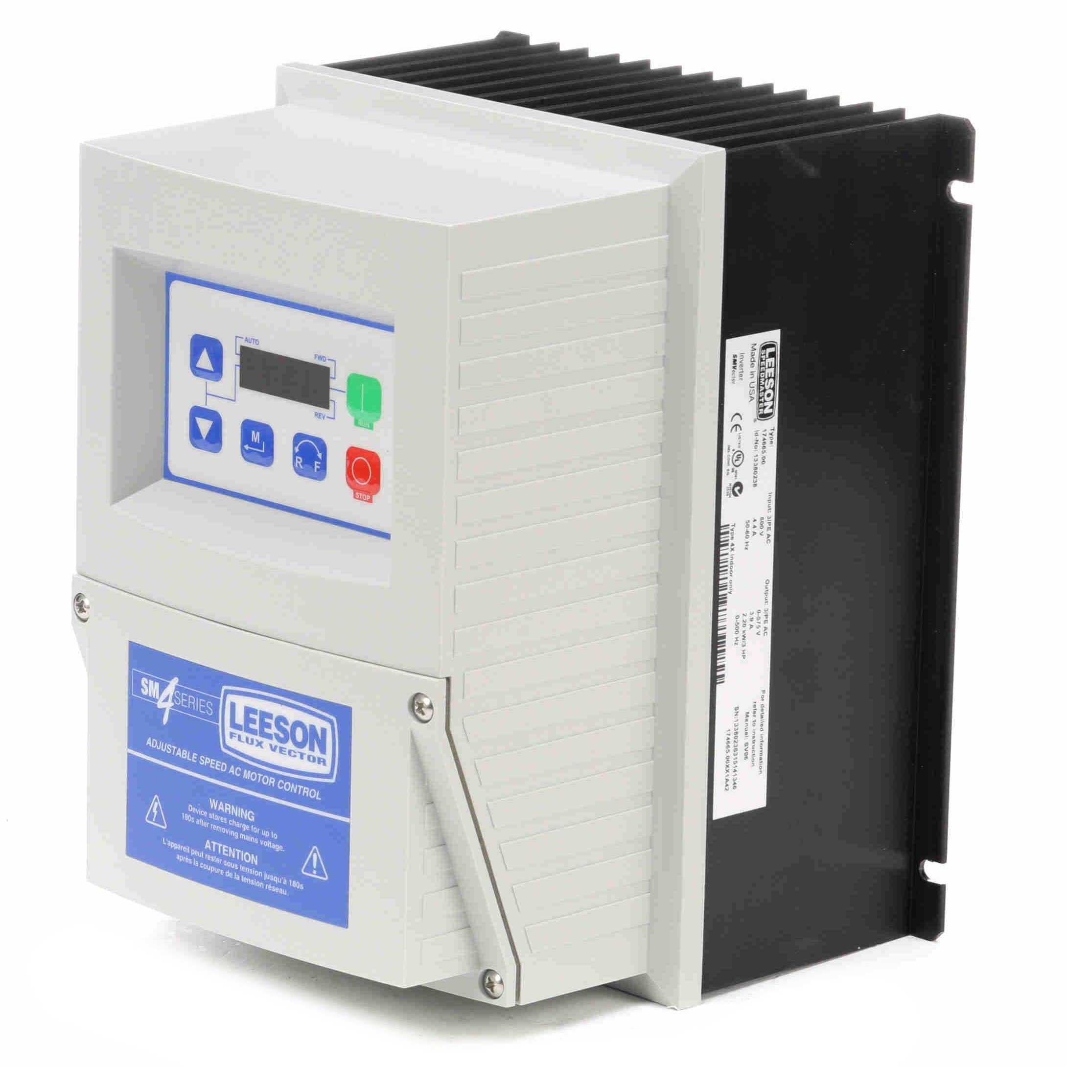 Leeson SM4 Flux Vector VFD 3-Phase 480-590V Input - 0
