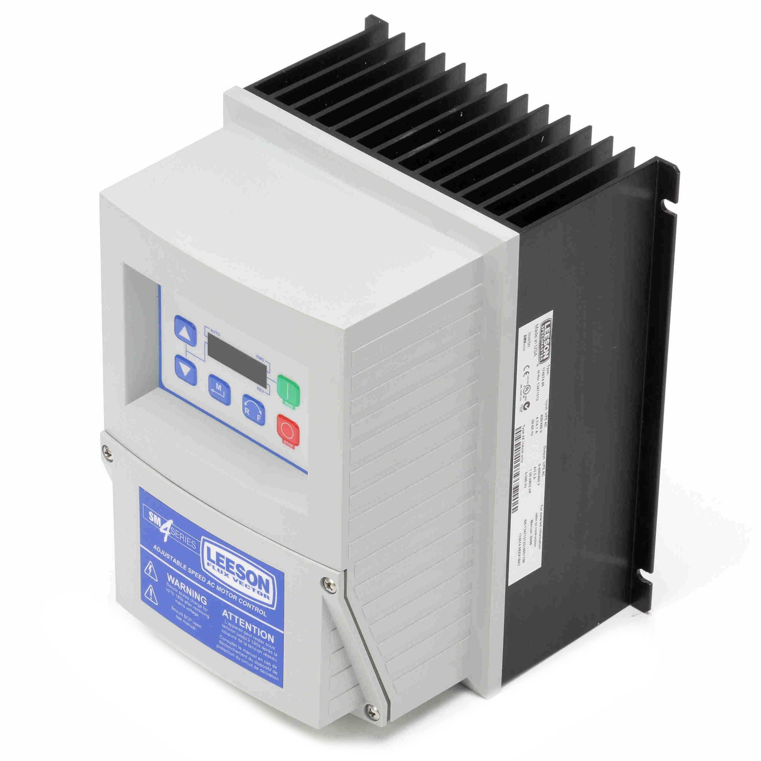 Leeson SM4 Flux Vector VFD 3-Phase 400-480V Input