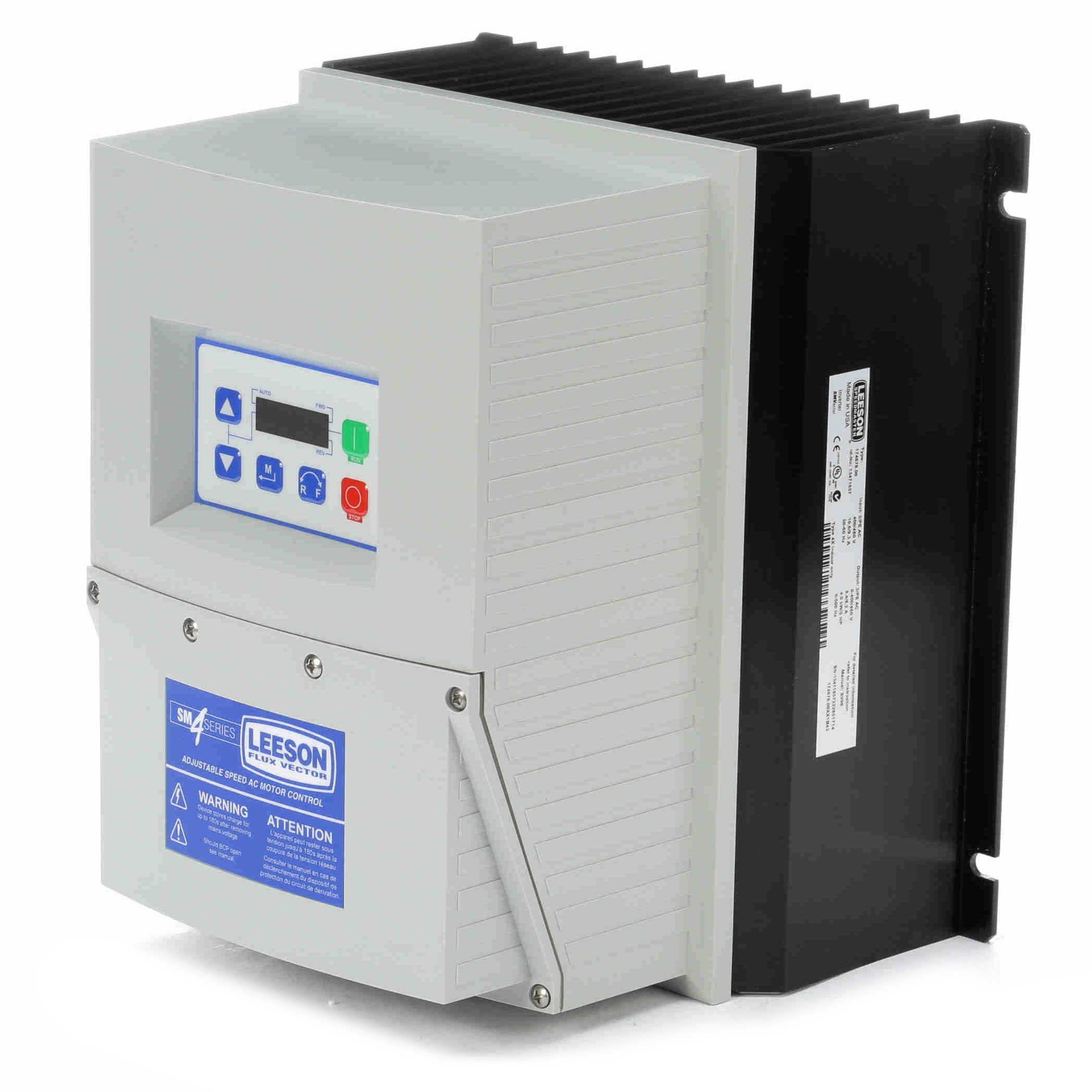 Leeson SM4 Flux Vector VFD 3-Phase 400-480V Input - 0