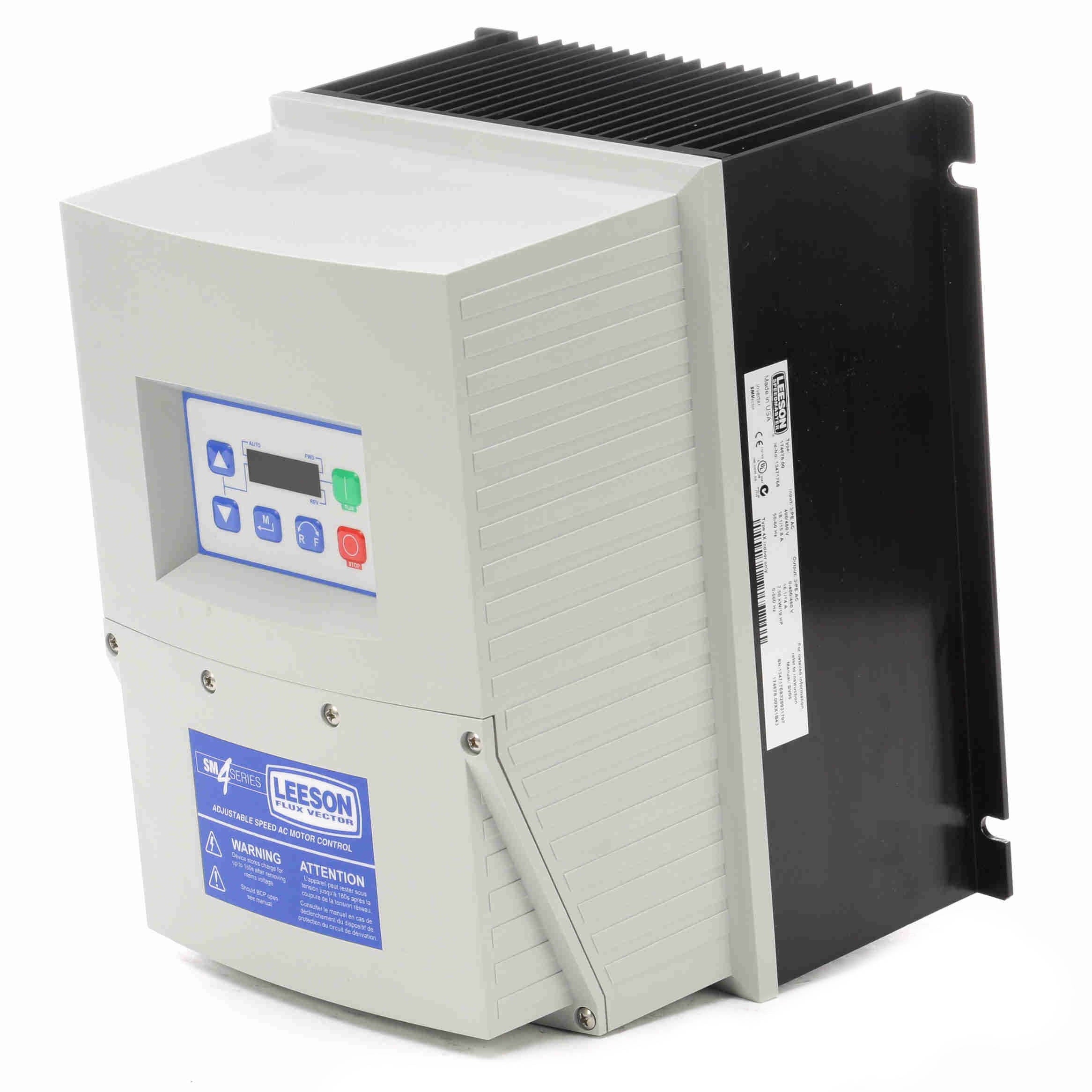 Leeson SM4 Flux Vector VFD 3-Phase 400-480V Input - 0