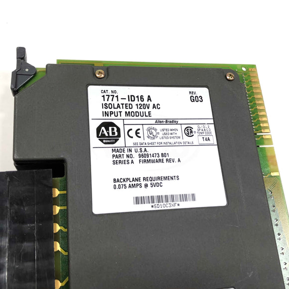 1771-ID16-A Allen-Bradley Isolated 120V AC Input Module