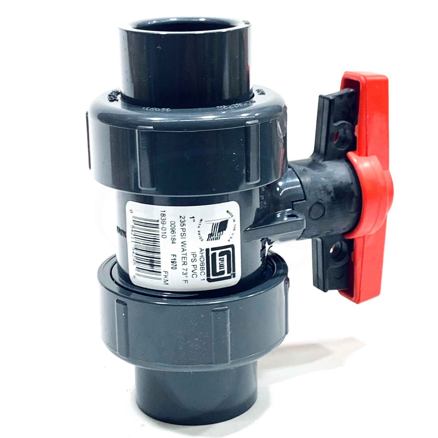 1839-010 Spears Industrial TU 2000 PVC Ball Valve, 1"