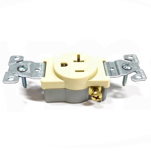 1877V-BOX Cooper Wiring Devices Single Receptacles, 20 A-125 V, 2-Pole, 3-Wire