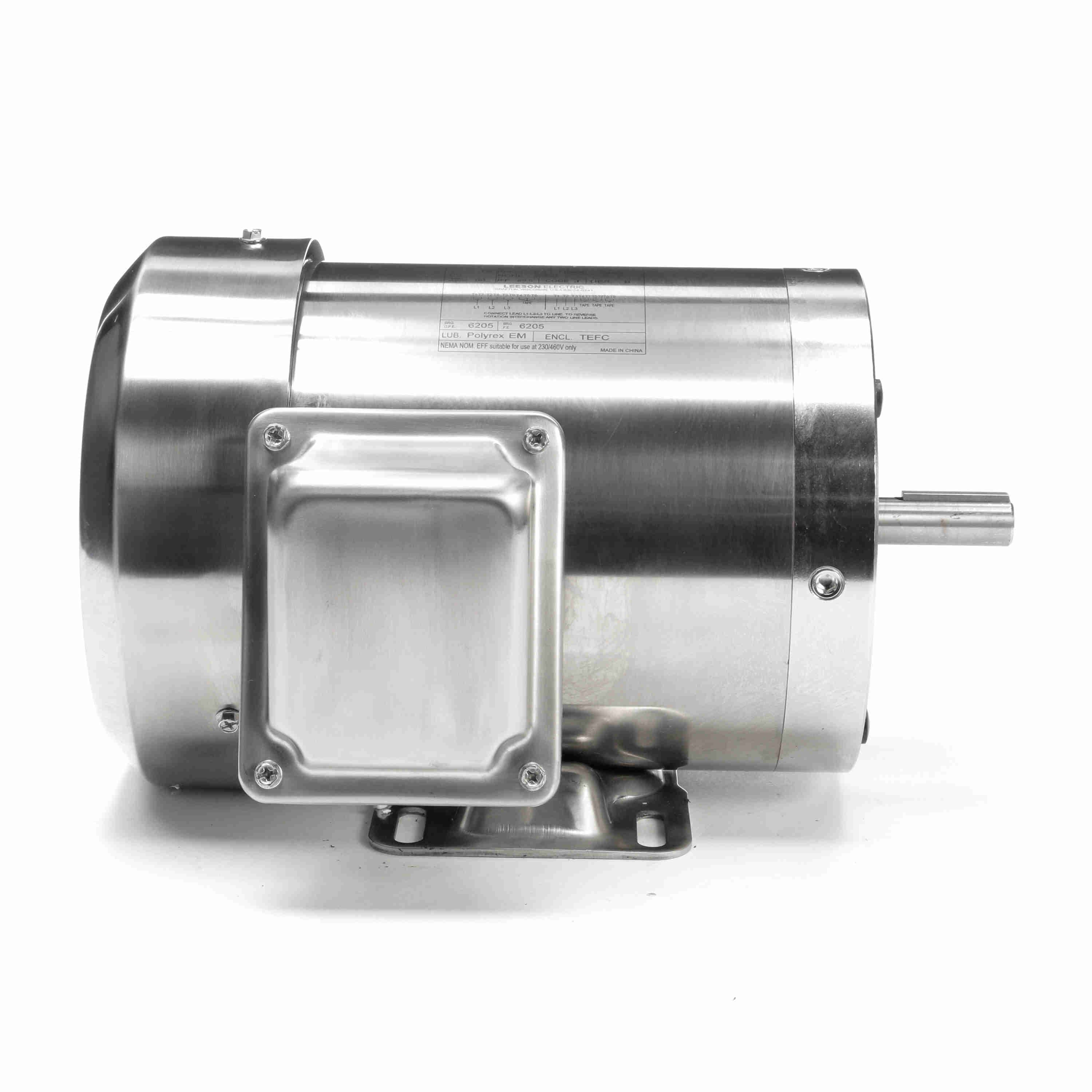 191209.00 1HP Leeson Electric SS Motor, Washdown