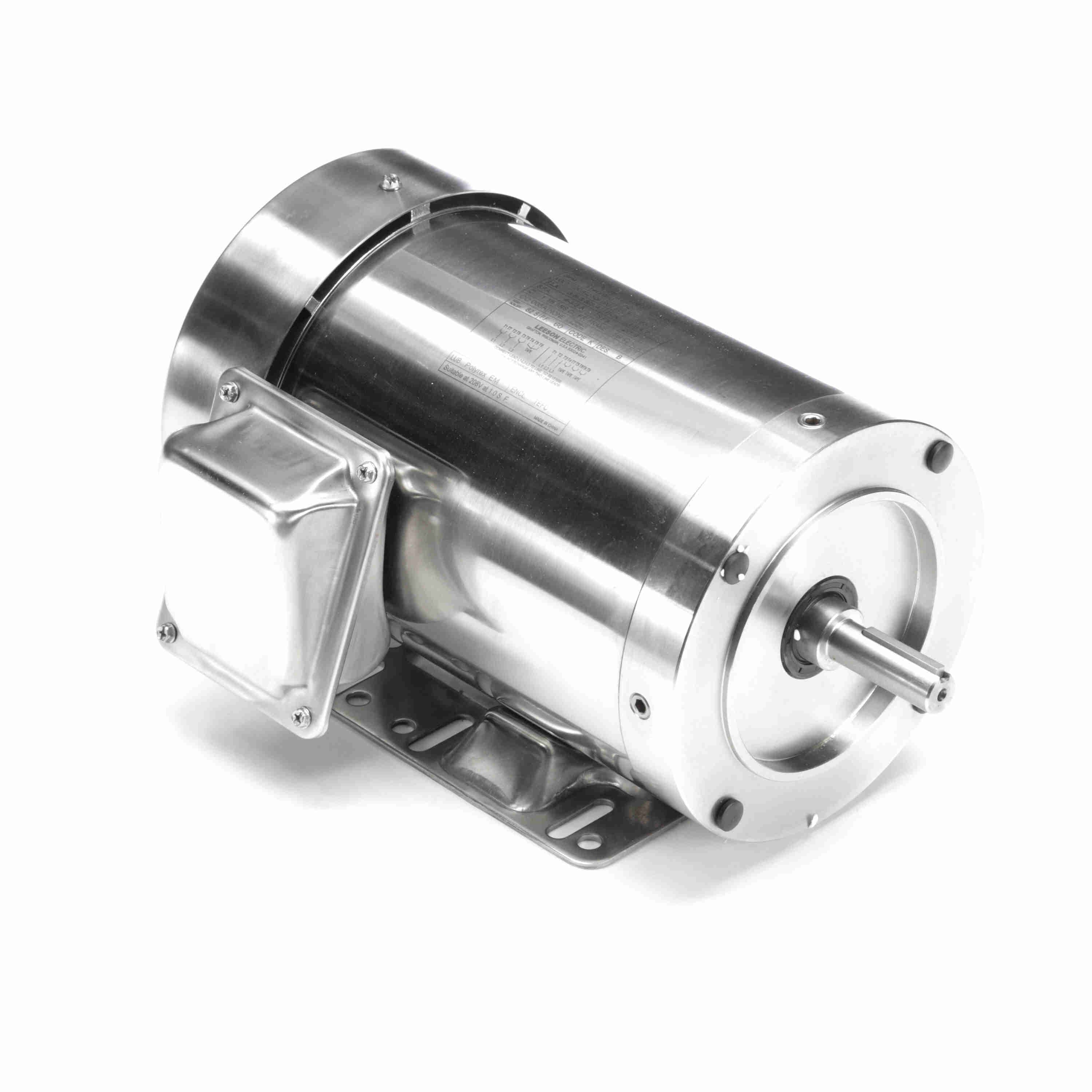 191417.00 1HP Leeson Electric SS Motor, Washdown