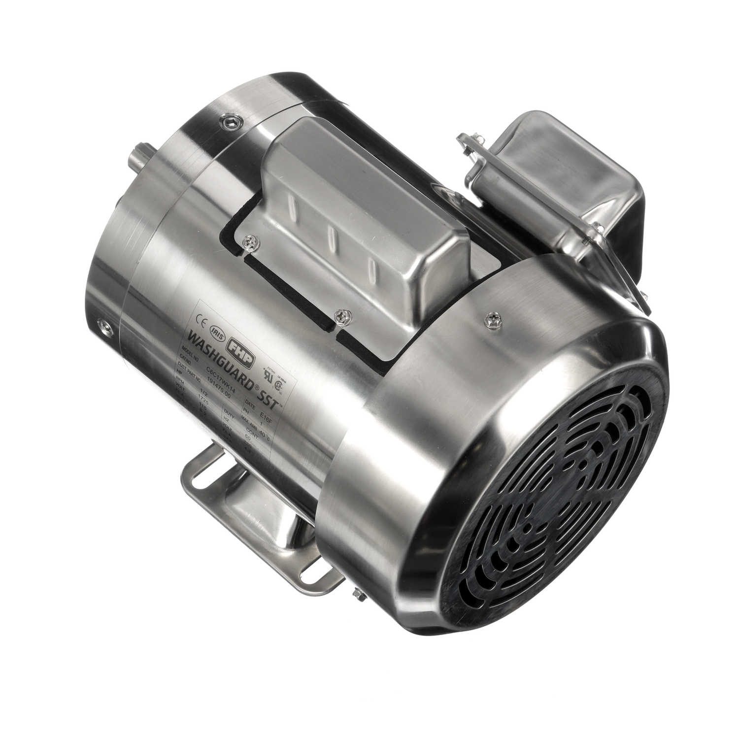1/2HP Leeson Electric Stainless Steel Motor, Washdown Duty