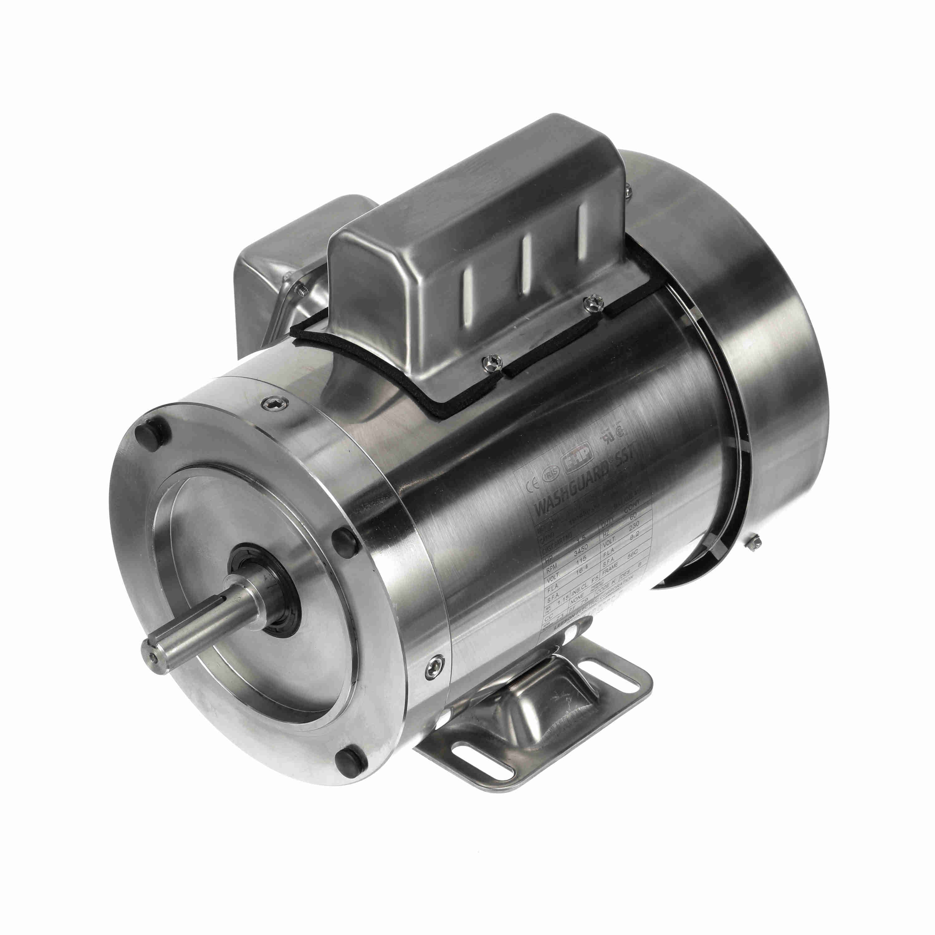 1.5HP Leeson Electric Stainless Steel Motor, Washdown Duty