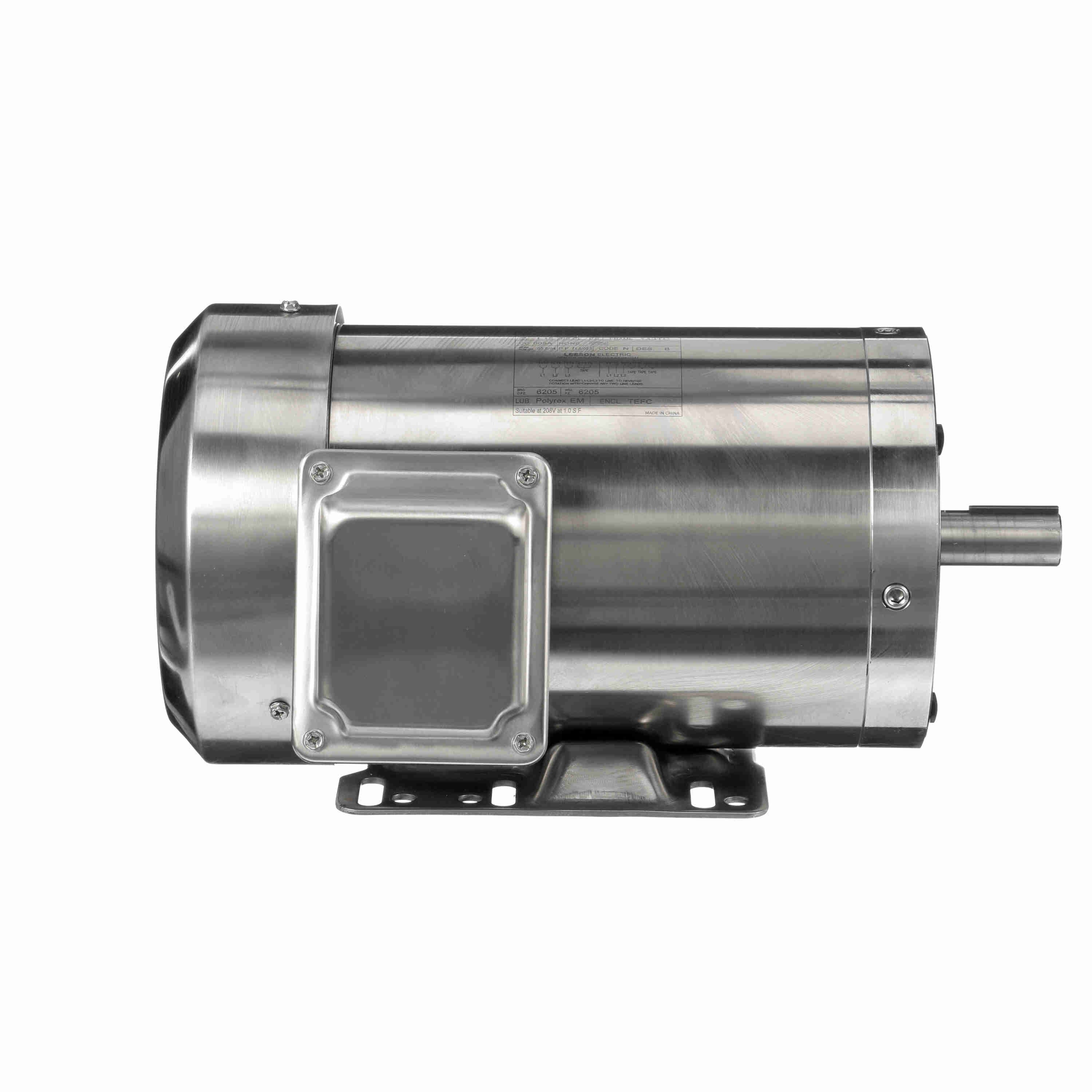 191487.00 1HP Leeson Electric SS Motor, Washdown