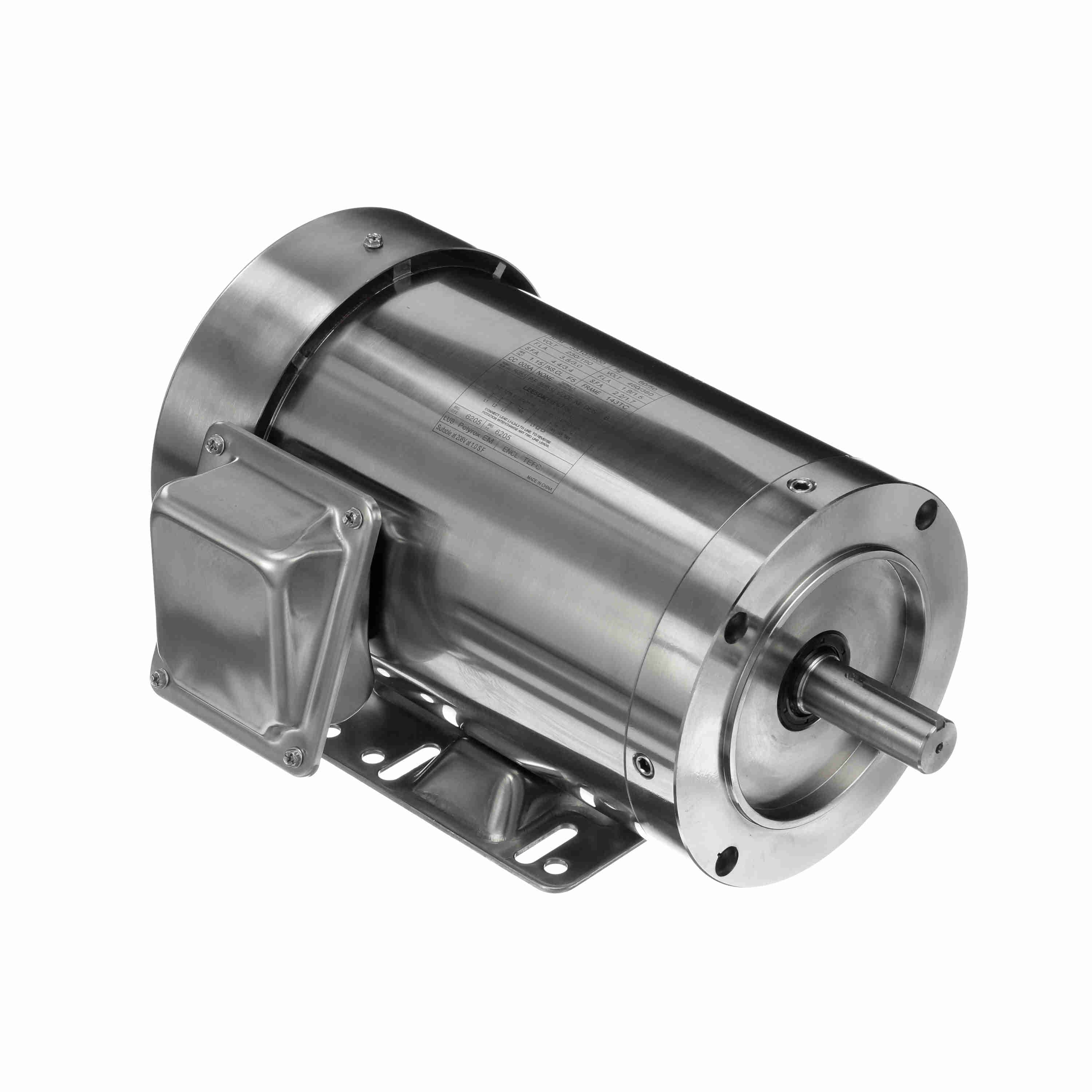 191488.00 1.5HP Leeson Electric SS Motor, Washdown